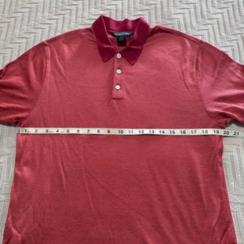 Brooks Brothers Brooks Brothers red textured polo size M Size US M / EU 48-50 / 2 - 6 Thumbnail