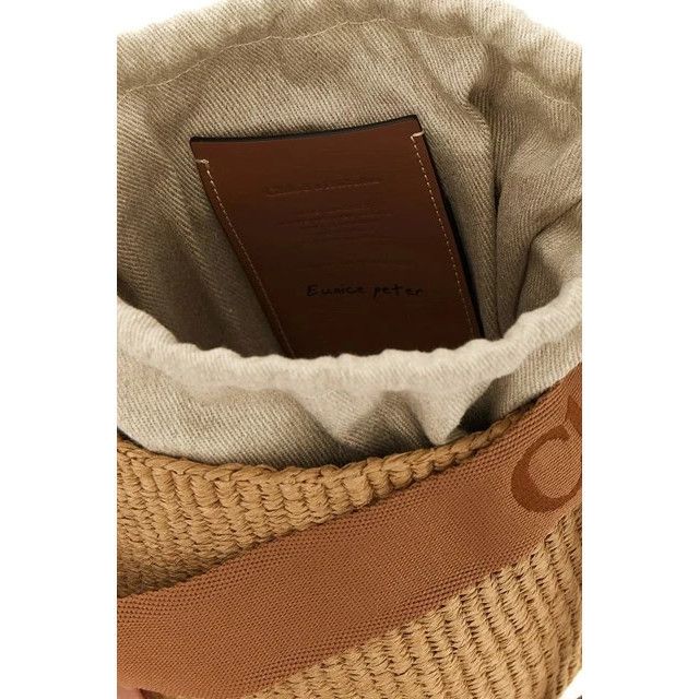 Chloe Chloe Small Brown Raffia Top Handle Bucket Bag New & Authent Size ONE SIZE - 4 Thumbnail