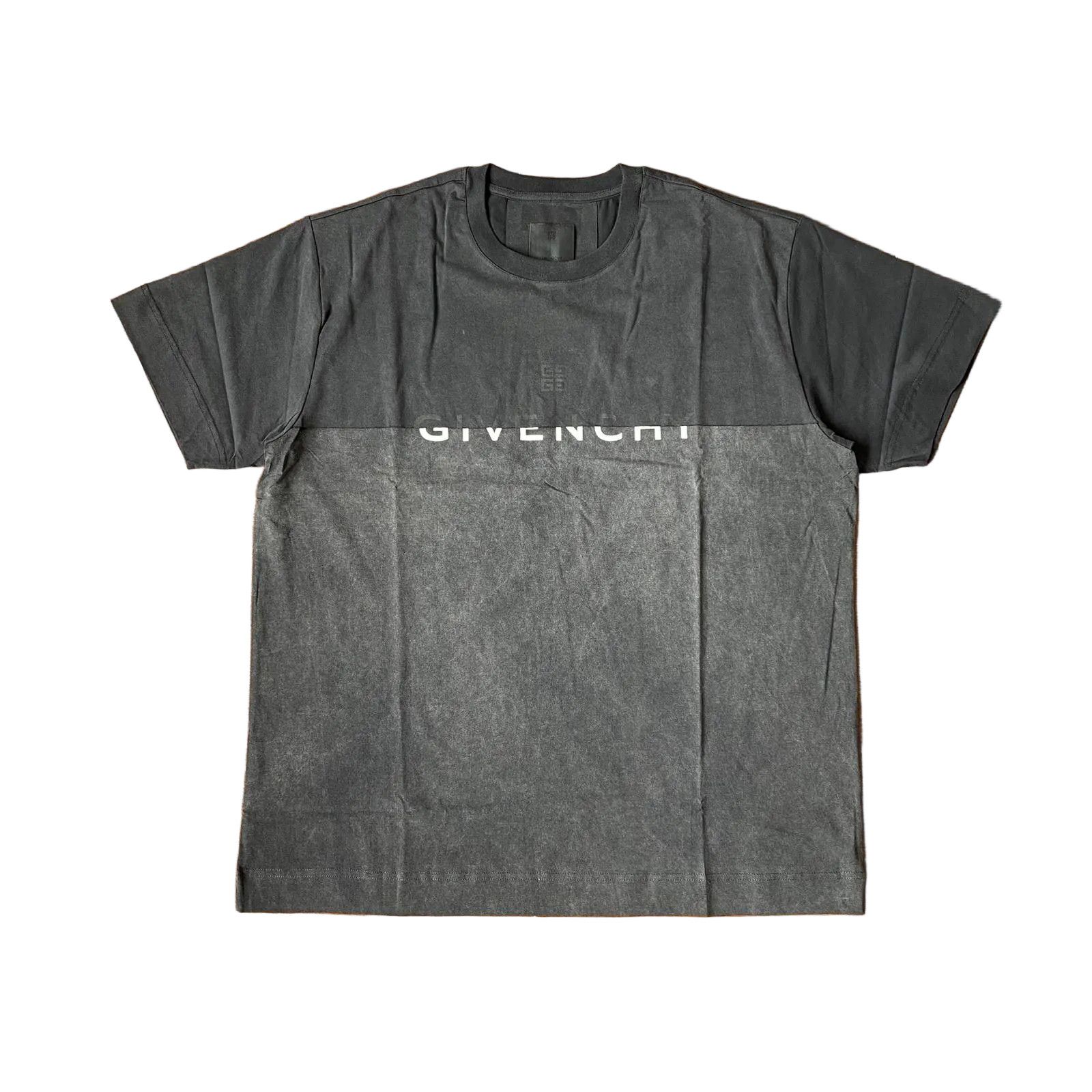 Givenchy Washed Black Overlapped 4G Logo Oversized T-Shirt Size US XL / EU 56 / 4 - 1 Thumbnail