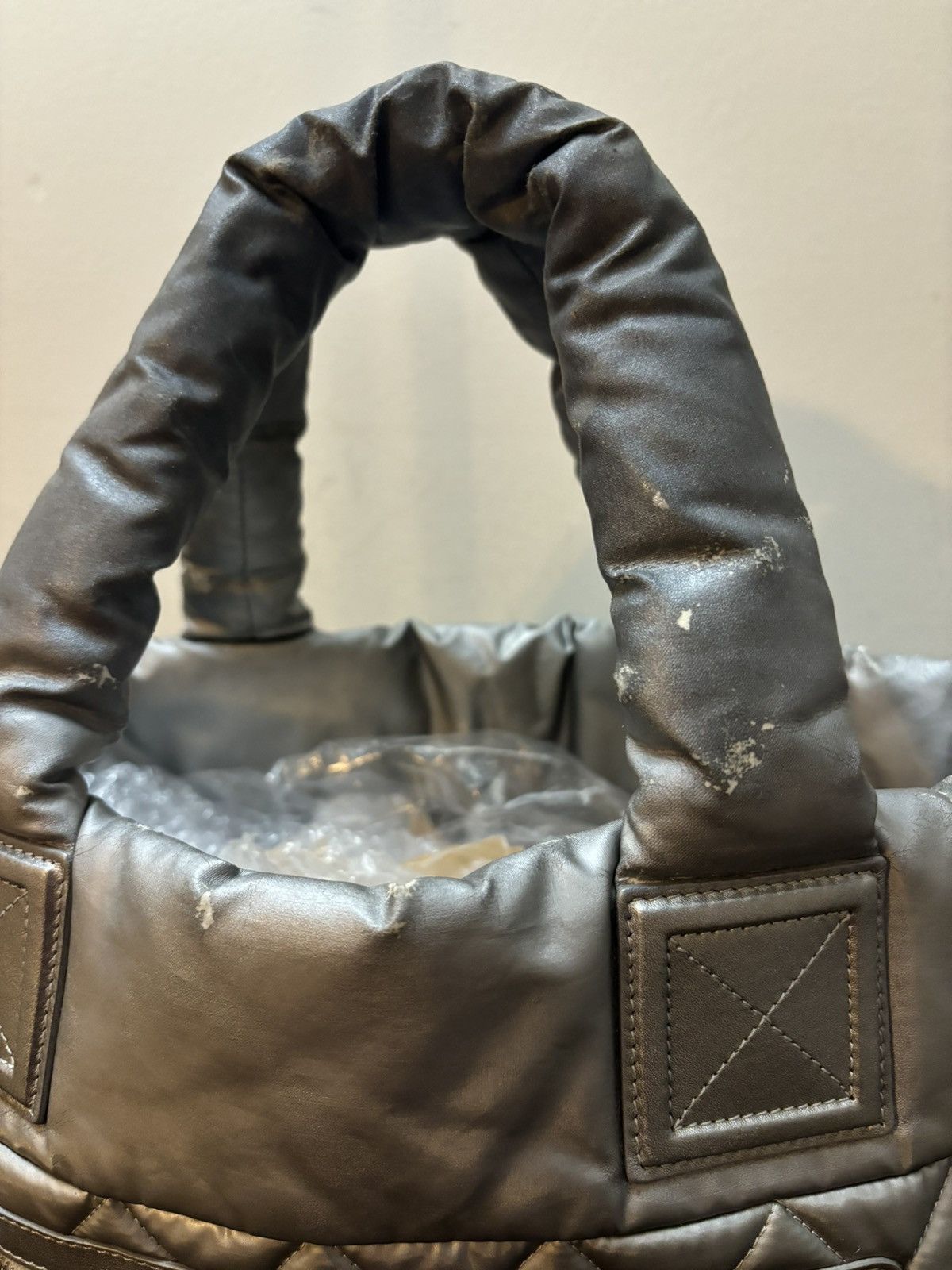Chanel Chanel Coco Cocoon Leather Hand Bag Grey Size ONE SIZE - 3 Thumbnail