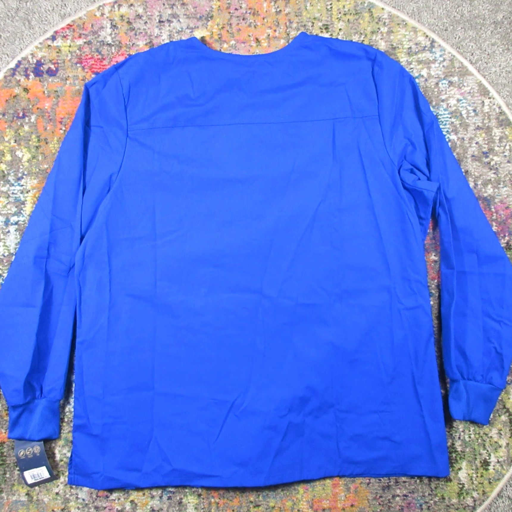 Cherokee VINTAGE Cherokee Snap Front Scub Top Unisex 2XL Royal Blue Long Sleeve Stretch NEW NWT Size US XXL / EU 58 / 5 - 2 Thumbnail