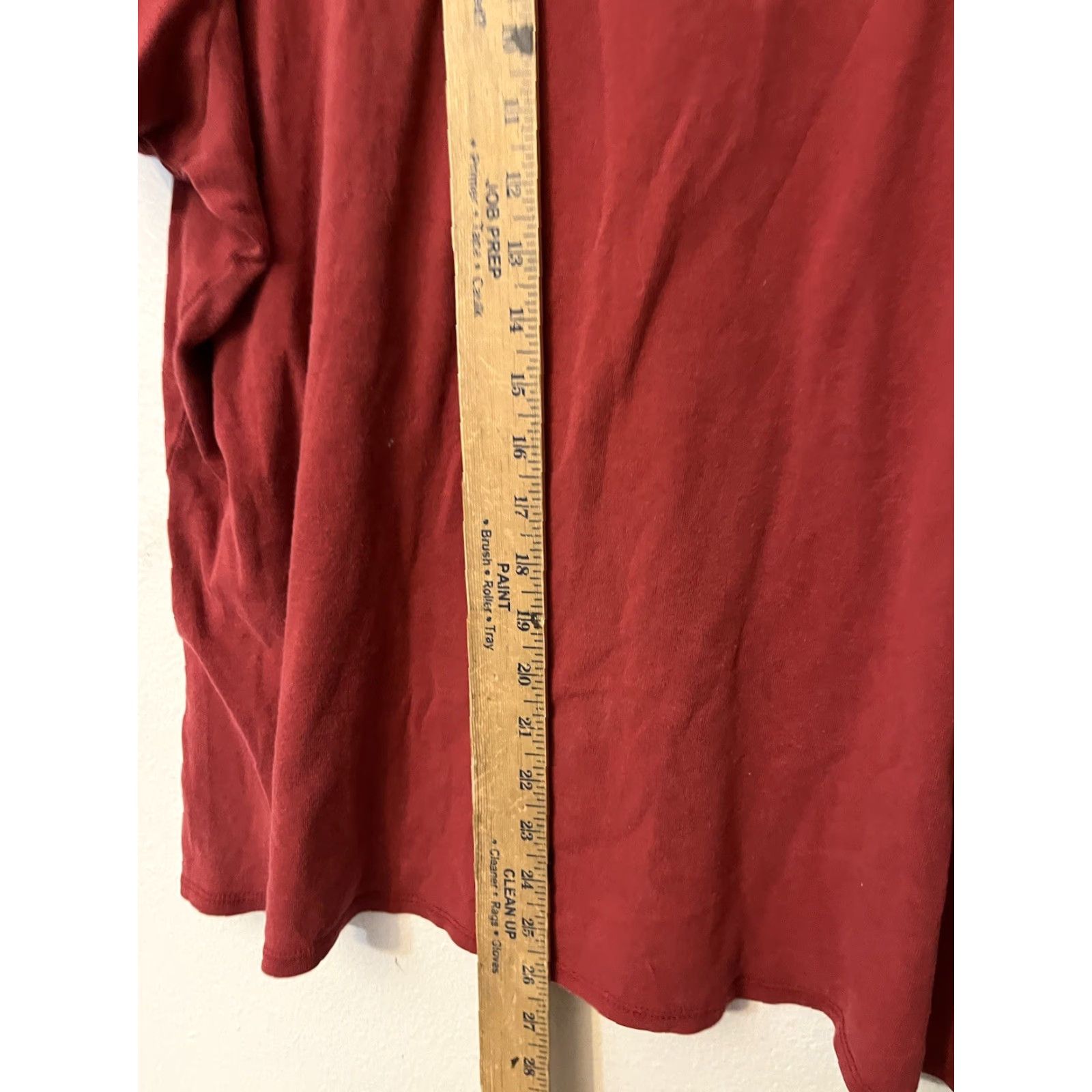 Croft & Barrow Croft & Barrow T-Shirt Women's 1X Red Knit Top Round Neck Short Sleeves 100% Cotton Basic Size XL / US 12-14 / IT 48-50 - 4 Thumbnail