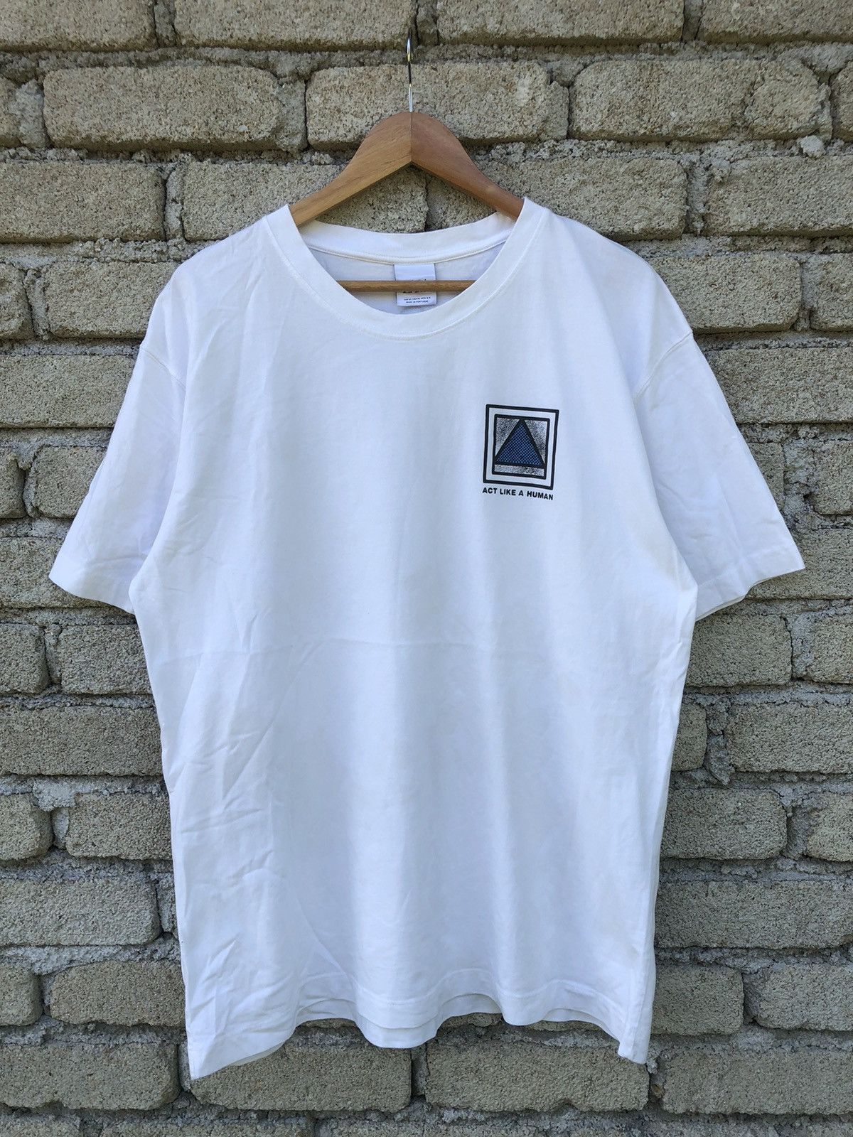 Vintage × Zara Streetwear Zara Act Like A Human X dnwr Art Tshirt Size US XL / EU 56 / 4 - 6 Thumbnail