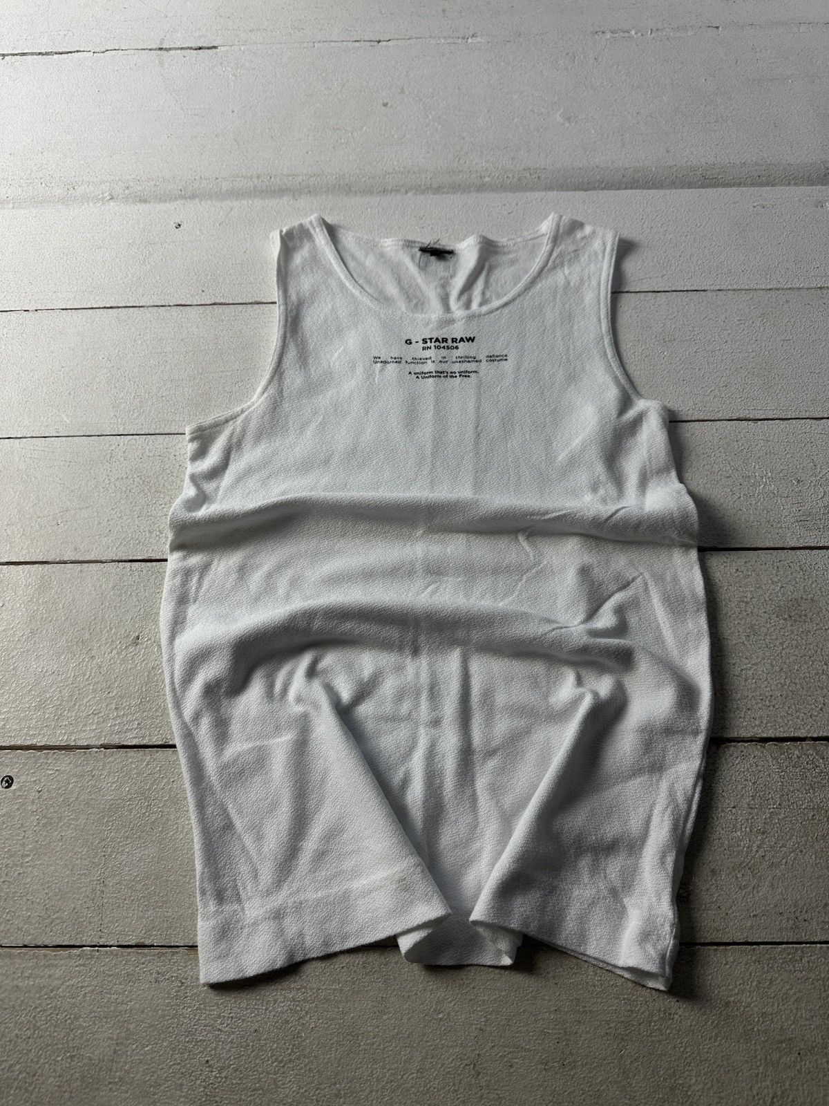 G-Star 🚨VINTAGE BIG LOGO G STAR RAW SLEEVELESS TANK T SHIRT RARE Size US S / EU 44-46 / 1 - 1 Thumbnail