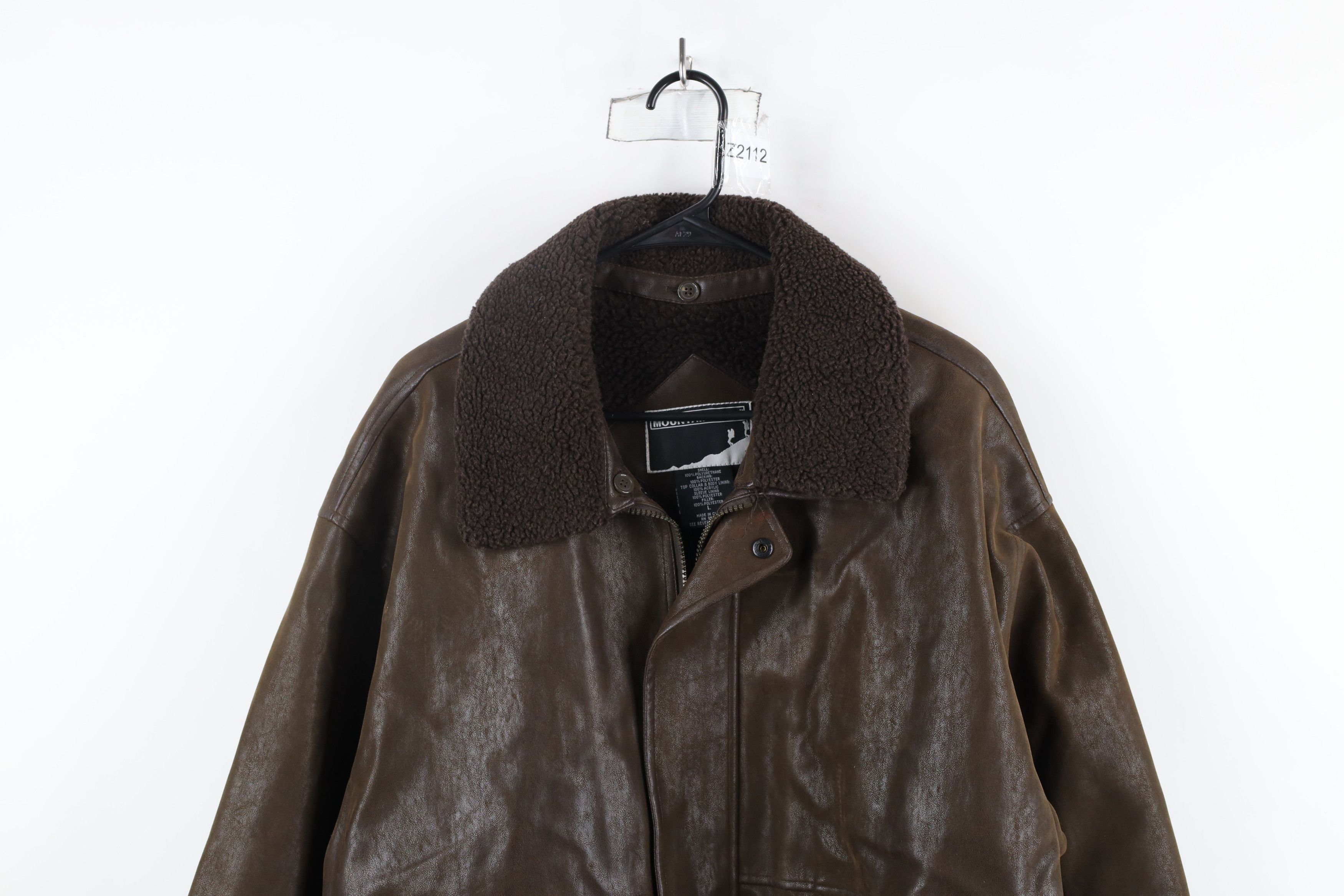 Vintage Vintage 90s Streetwear Fleece Collar Flight Bomber Jacket Size US L / EU 52-54 / 3 - 2 Thumbnail