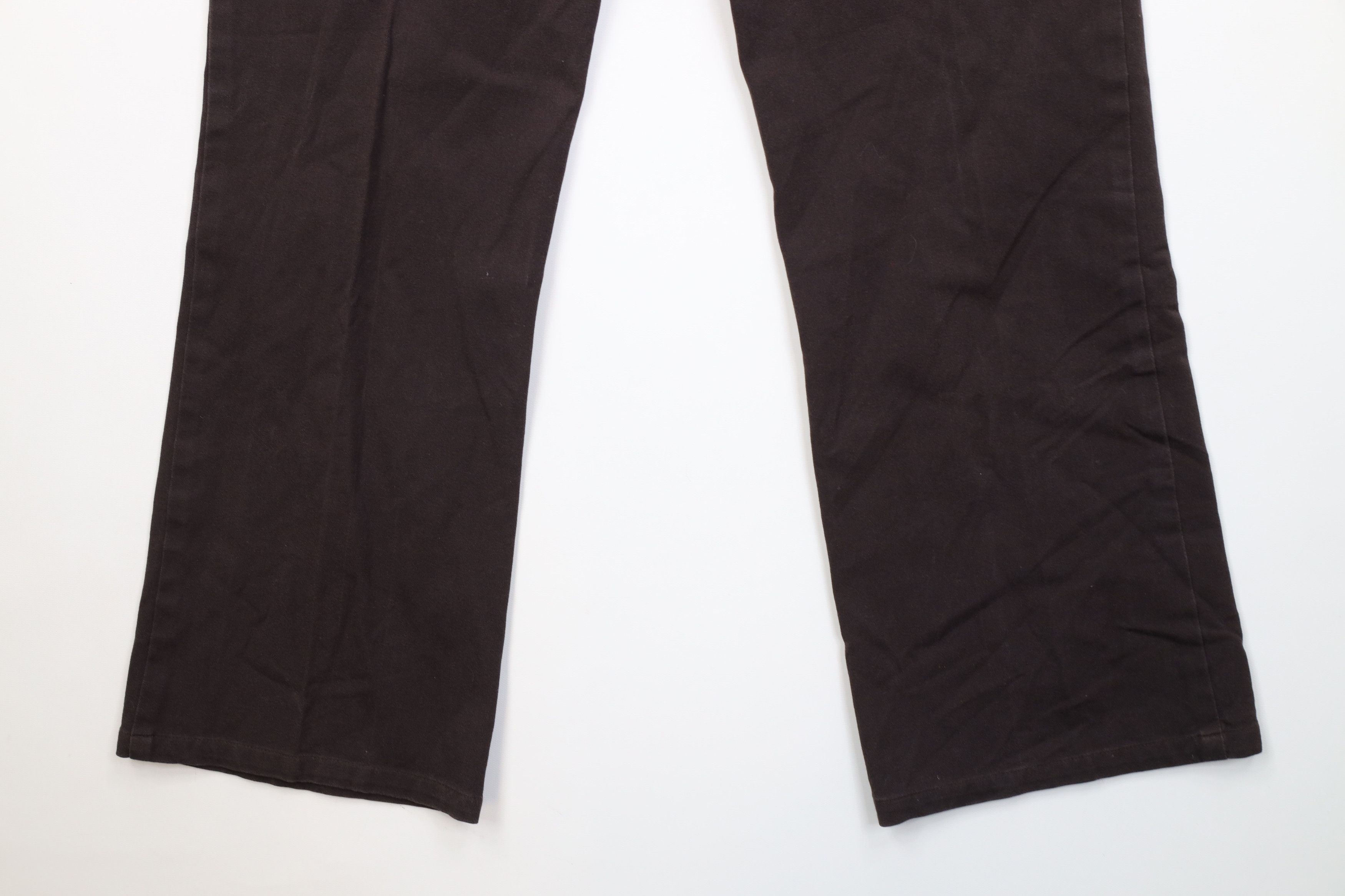 Vintage Vintage 90s Y2K Streetwear Flared Wide Leg Pants Brown Size 32" / US 10 / IT 46 - 11 Thumbnail