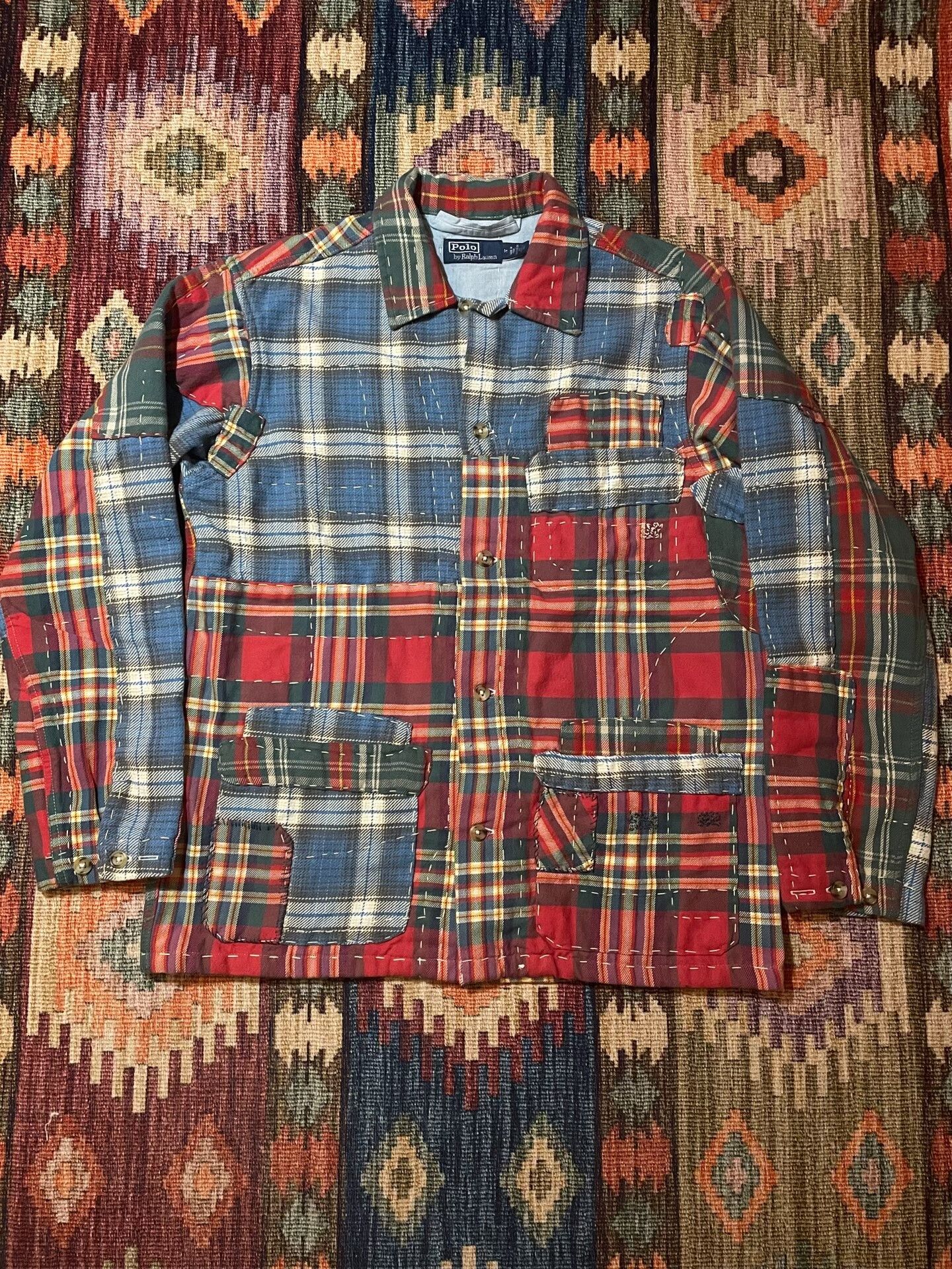Ralph Lauren RL Ralph Lauren Plaid Patchwork Coat Size US M / EU 48-50 / 2 - 1 Thumbnail