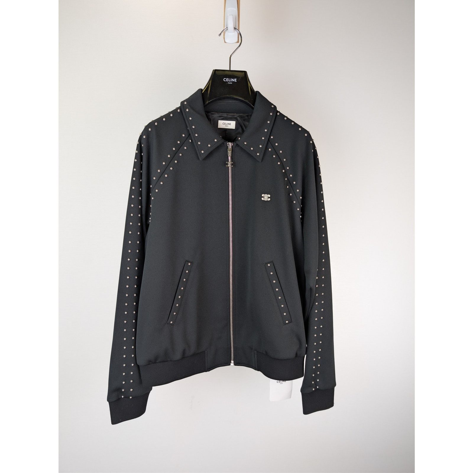 Celine o1rshd1 Relaxed Studded Jacket in Black Size US XL / EU 56 / 4 - 10 Thumbnail