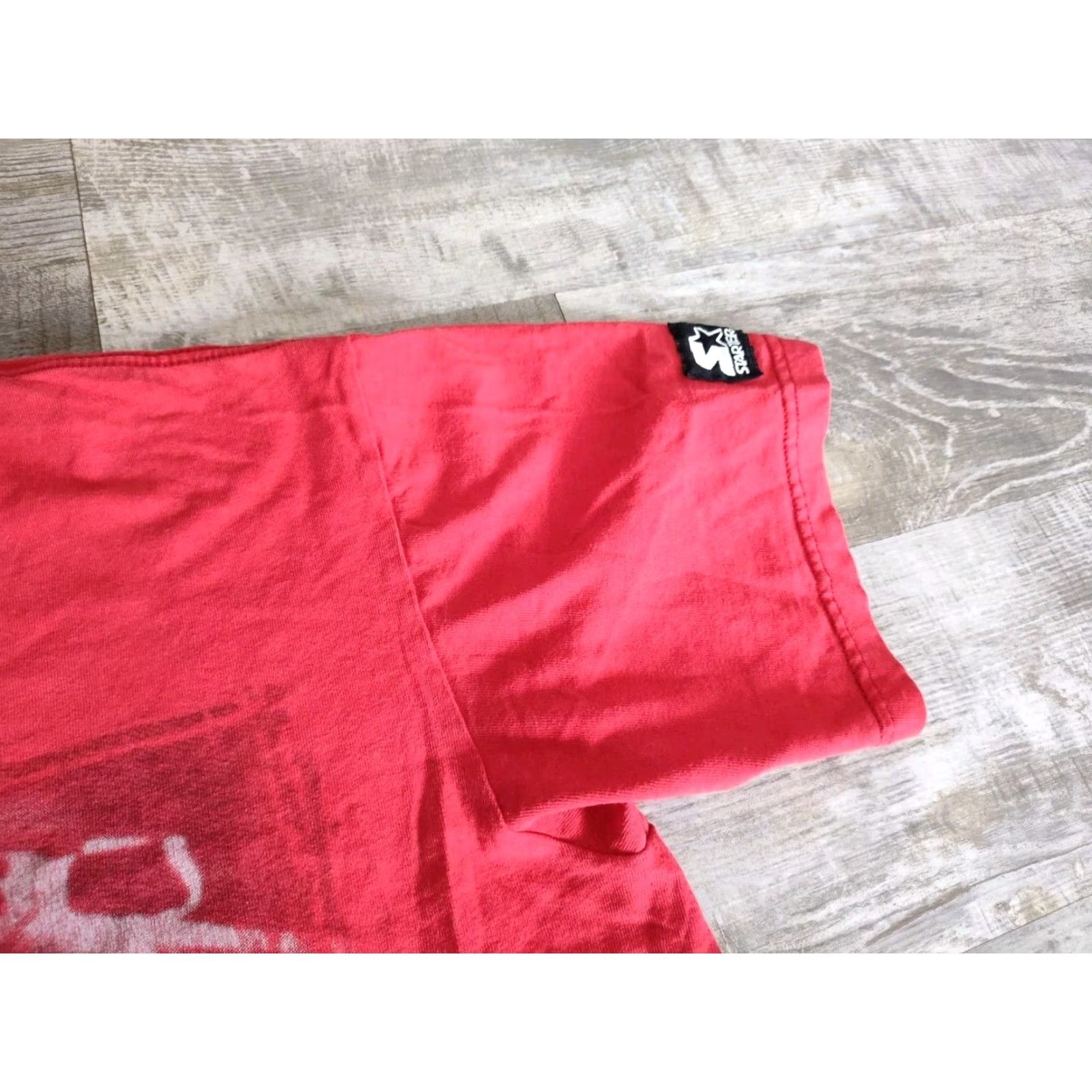 Starter VINTAGE Starter Detroit Red Wings T-Shirt Unisex Adults Medium 1997 90s Shanahan Red Cotton Crew Neck Shirt Men Women Size US M / EU 48-50 / 2 - 6 Thumbnail