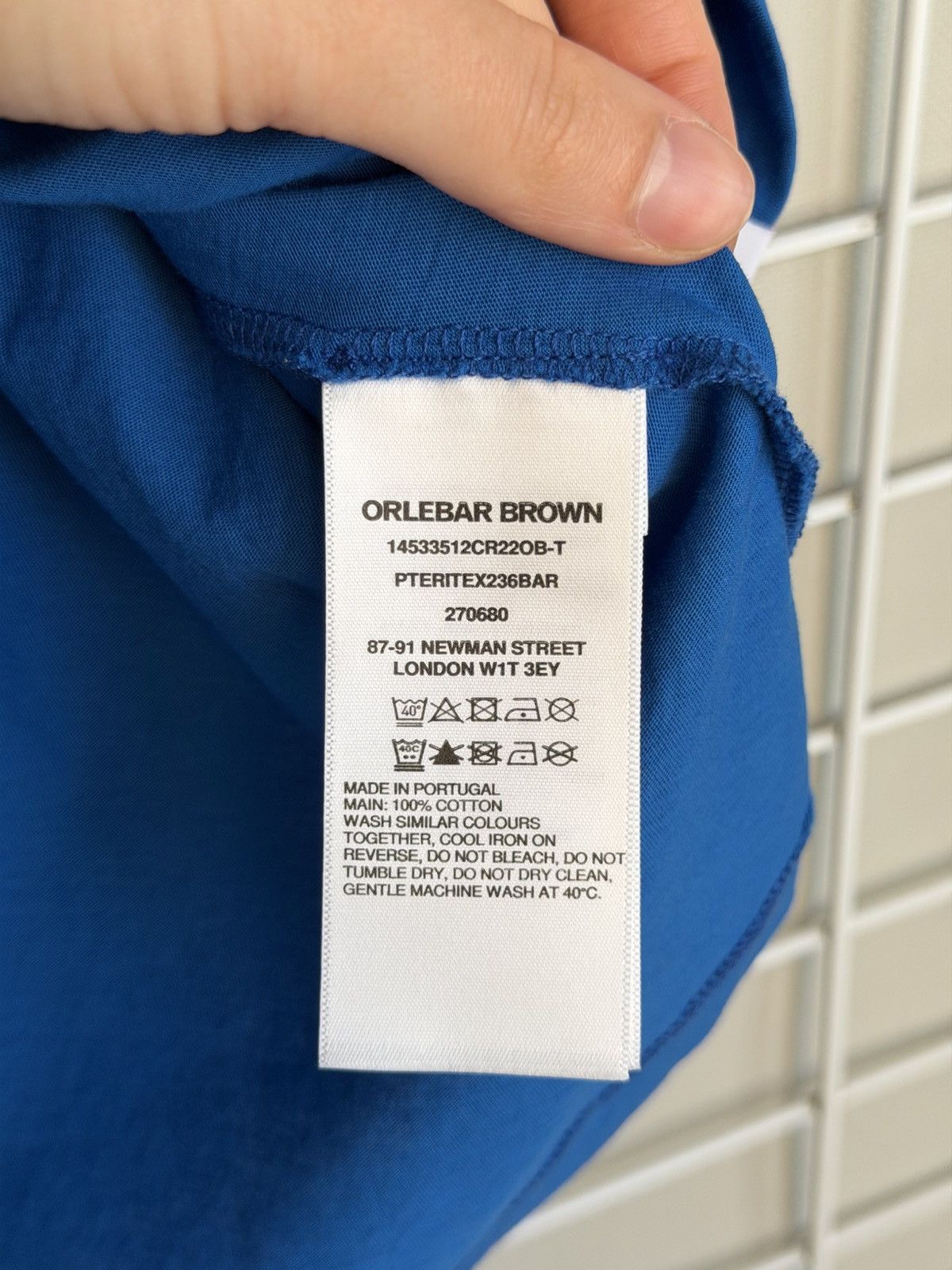 Orlebar Brown Orlebar Brown OB T-Shirt Mens Size L Tailored Fit Size US L / EU 52-54 / 3 - 11 Thumbnail