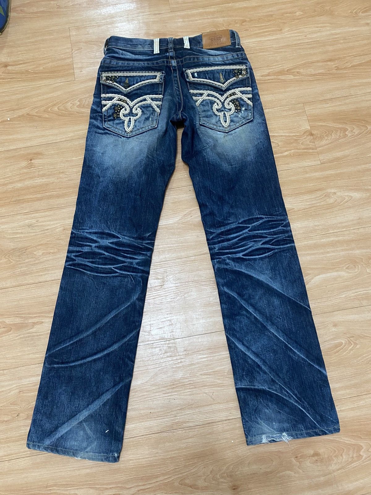GOSTAR DE FUGA × If Six Was Nine × Seditionaries Japanase punk pasta denim straigh cut acid wash LGB style Size US 31 - 1 Thumbnail