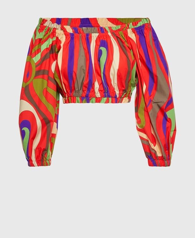 Emilio Pucci Carmen blouse Size XS / US 0-2 / IT 36-38 - 1 Thumbnail