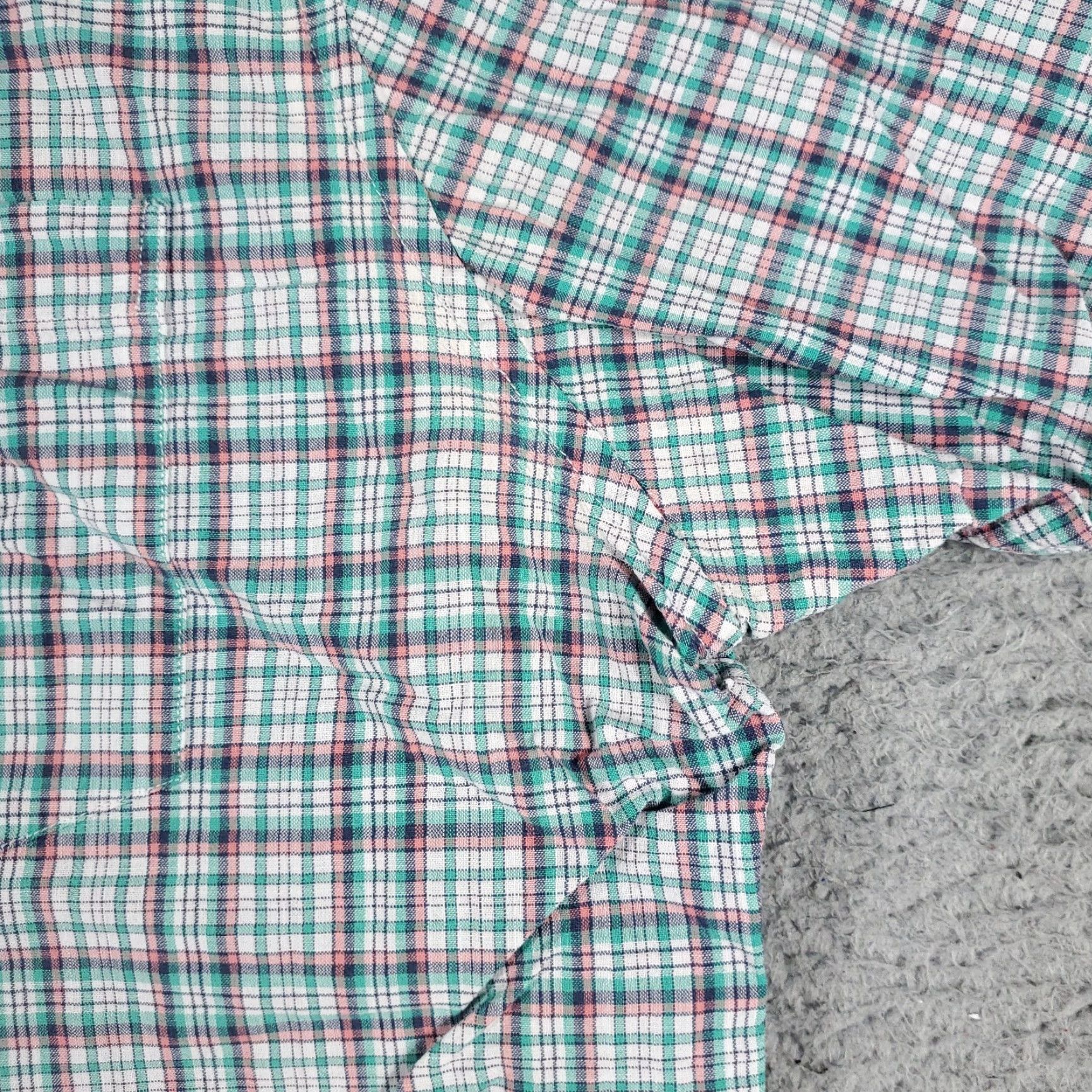 Nautica Nautica Shirt Mens XL Green Plaid Button-Up Short Sleeve Casual Classic Shirt - White Cotton, Regular Fit, Button-Down Collar, Nautica Brand, Adults Size US XL / EU 56 / 4 - 5 Thumbnail