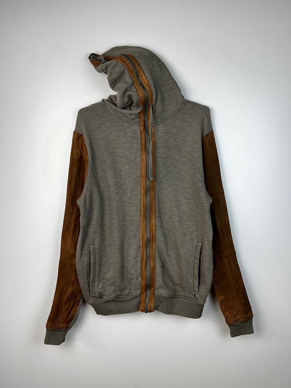 Allsaints Allsaints leather luxury zip hoodie size M Size US M / EU 48-50 / 2 - 1 Thumbnail