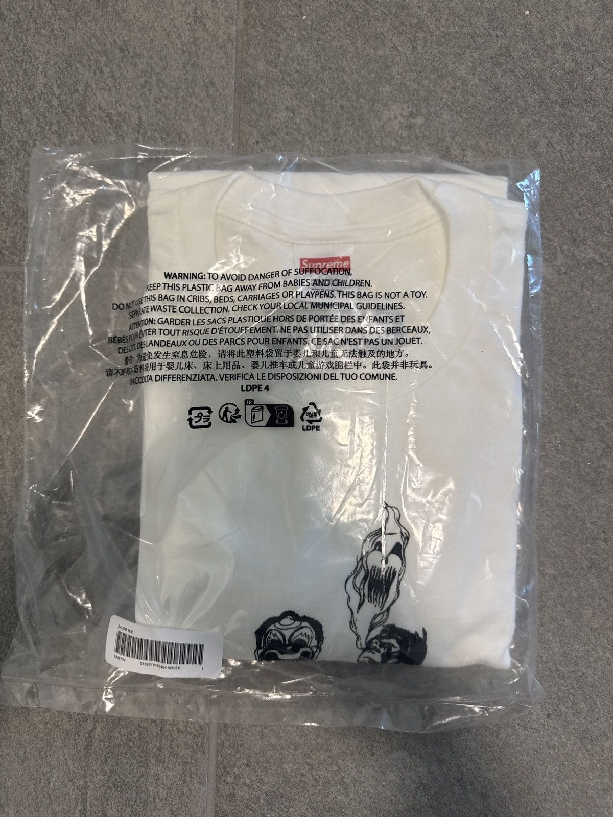 Supreme Ss26 SUPREME x Salem tee in white Size US L / EU 52-54 / 3 - 3 Thumbnail