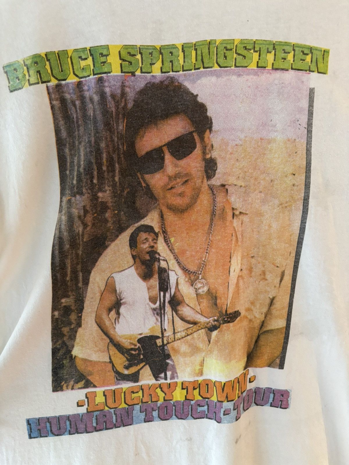 Hanes 1992 Vintage Bruce Springsteen Lucky Town Tee Size US L / EU 52-54 / 3 - 4 Thumbnail