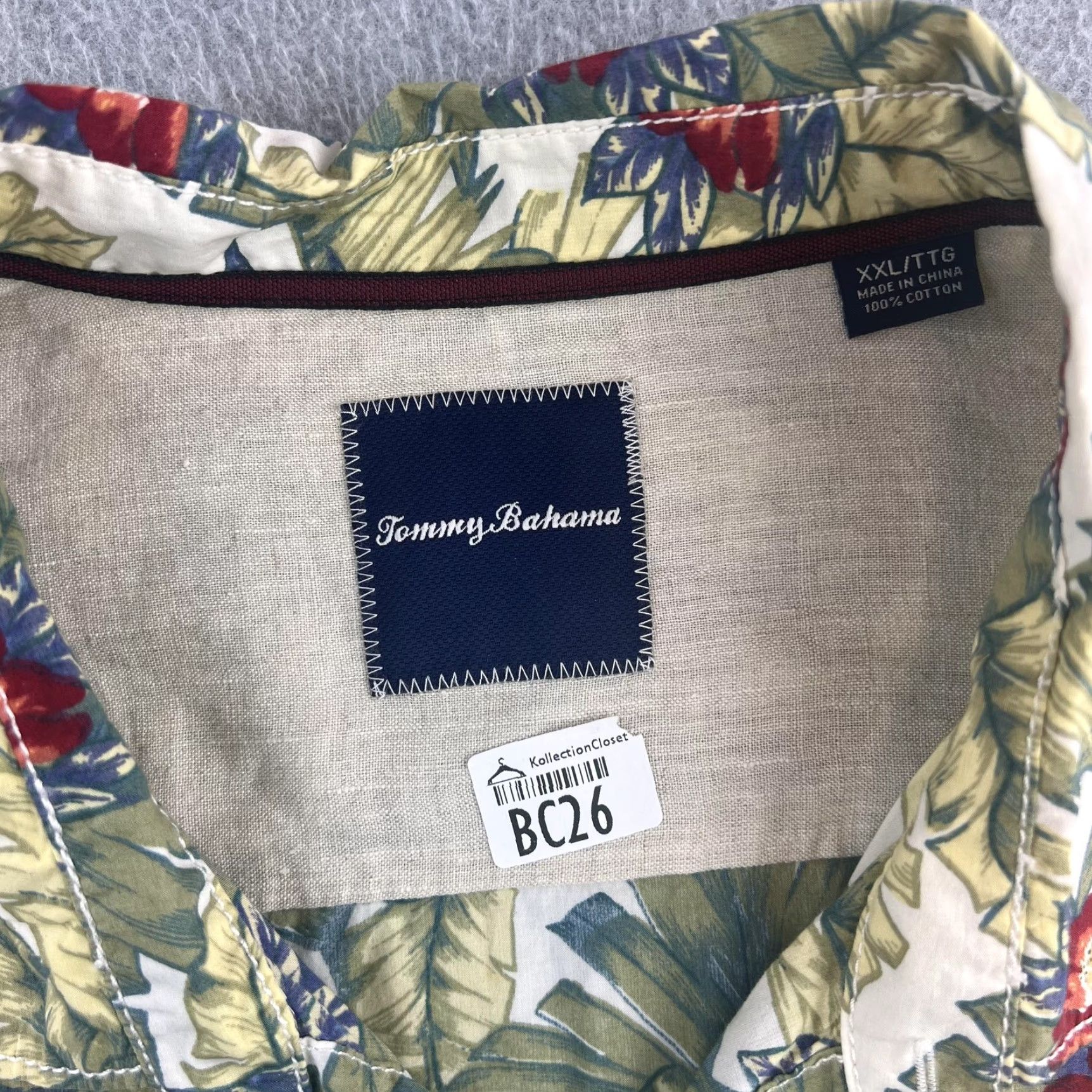 Tommy Bahama VINTAGE Tommy Bahama Shirt Mens 2XL Green Hawaiian Tropical Floral Camp Button Front Size US XXL / EU 58 / 5 - 5 Thumbnail