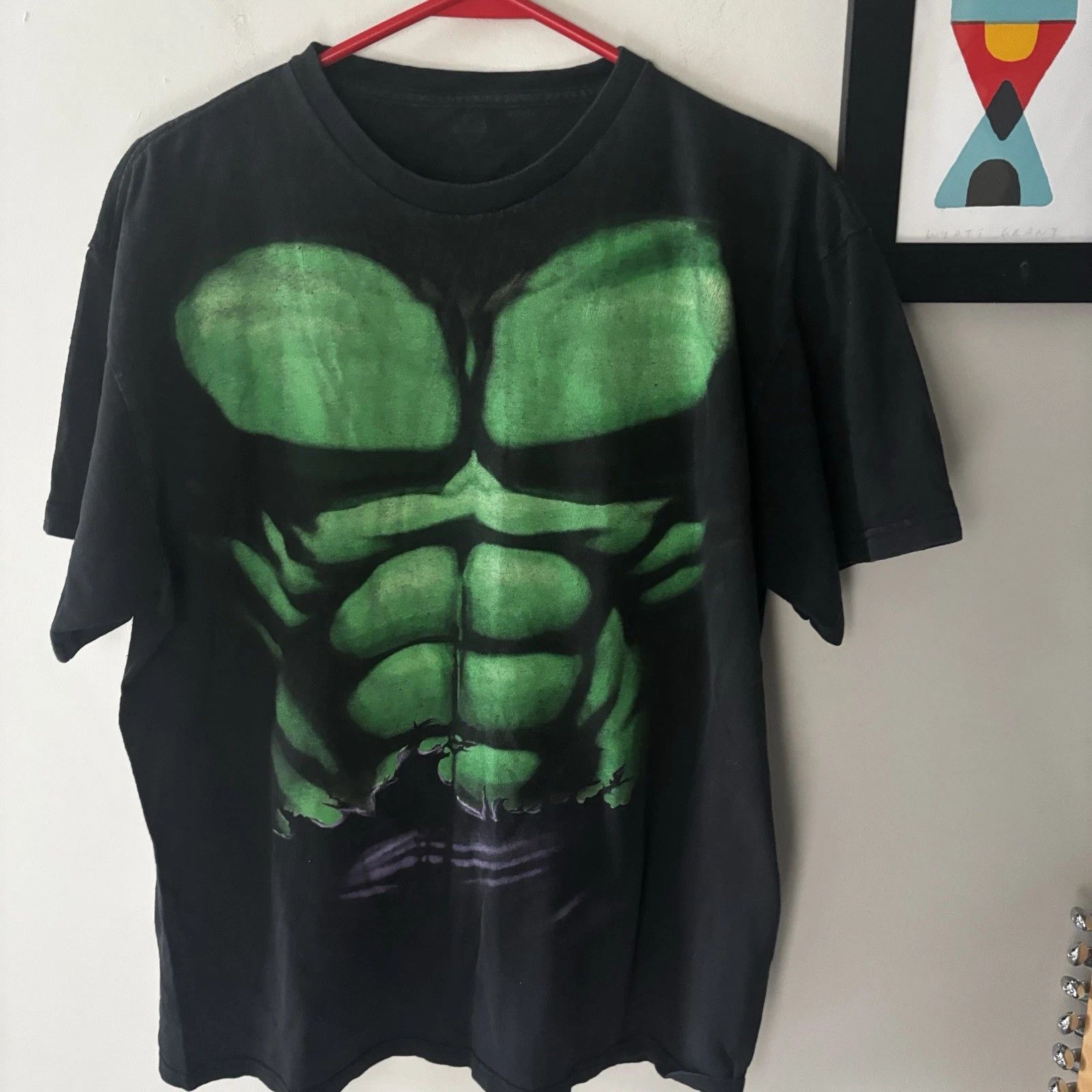 Marvel Comics Y2K 2000s Vintage Marvel Hulk Abs Faded Graphic Tee Size US L / EU 52-54 / 3 - 1 Thumbnail