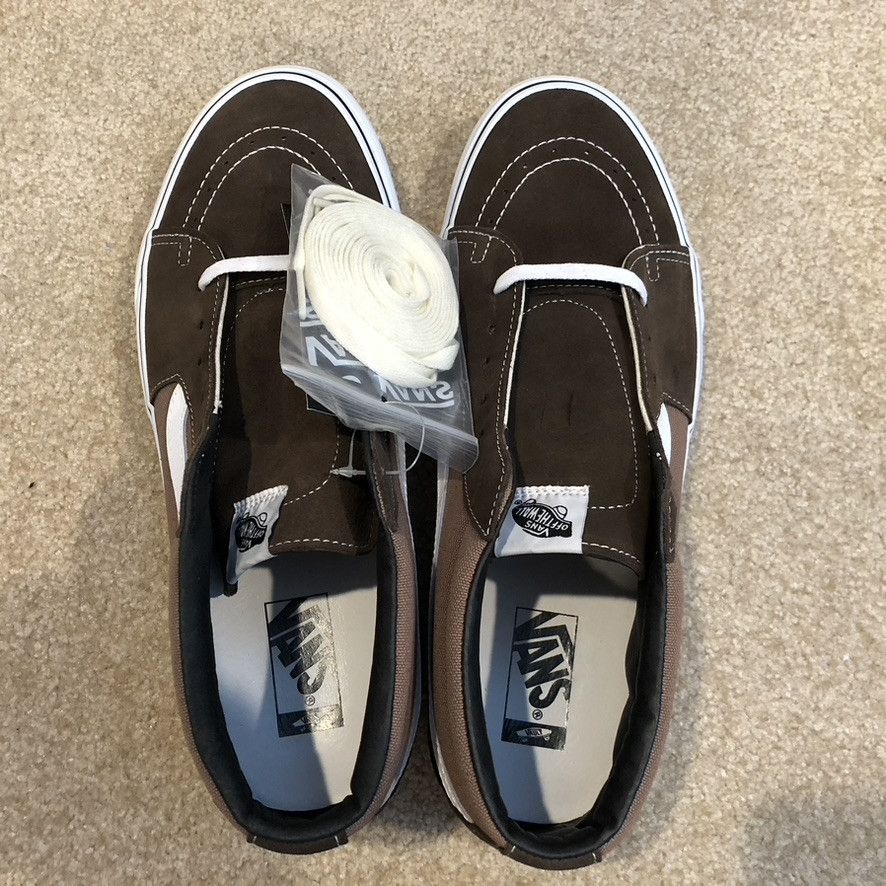 JJJJound × Vans 2021 JJJJound x Vans Vault Sk8-Mid VLT LX 'Brown' DEADSTOCK Size US 13 / EU 46 - 7 Thumbnail