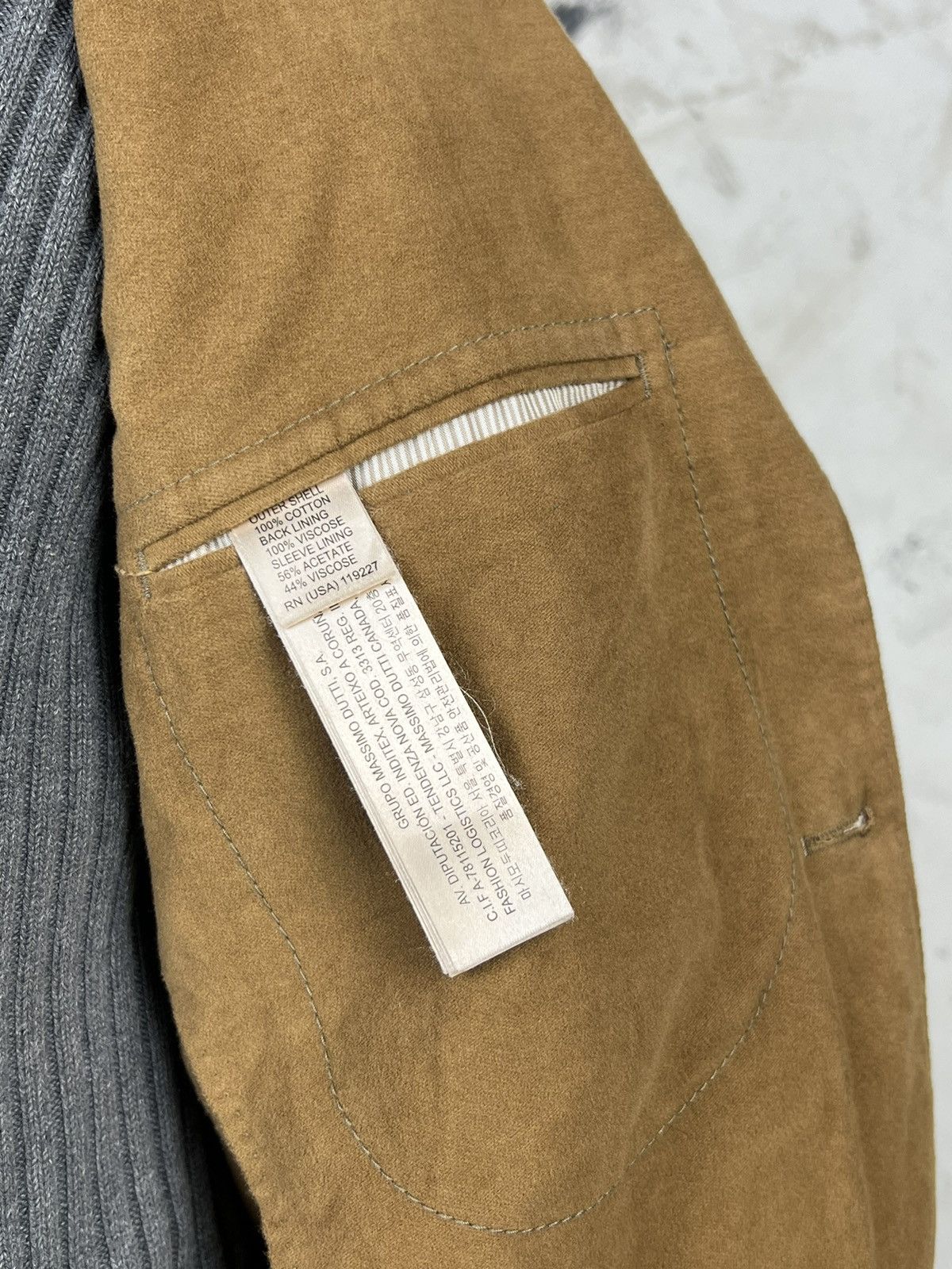Massimo Dutti Massimo Dutti Suede Look Blazer Jacket Size S - M 48 Size 42R - 7 Thumbnail