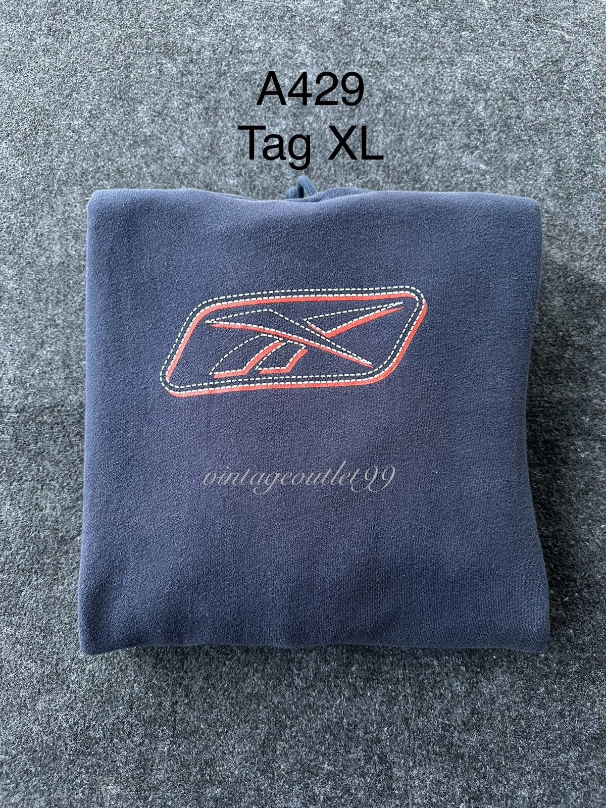 Reebok × Vintage Vintage Y2K Reebok Center Logo Sunfaded Hoodie A429 Size US XL / EU 56 / 4 - 12 Thumbnail