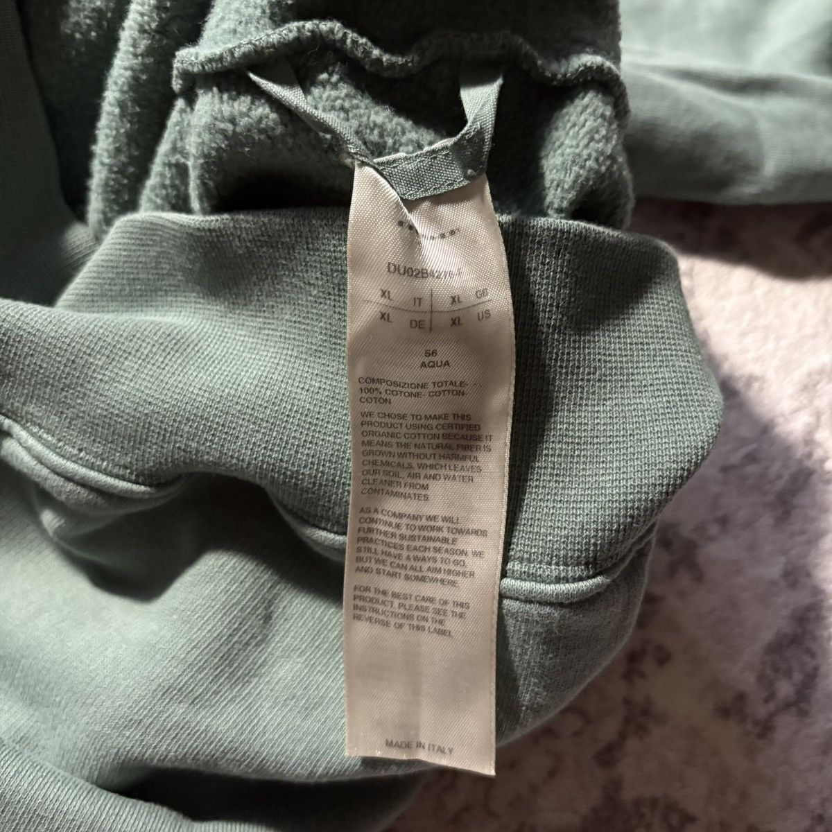 Rick Owens Drkshdw Rick Owens DRKSHDW Aqua Zip-Up Jason Hoodie | Size XL Size US XL / EU 56 / 4 - 10 Thumbnail