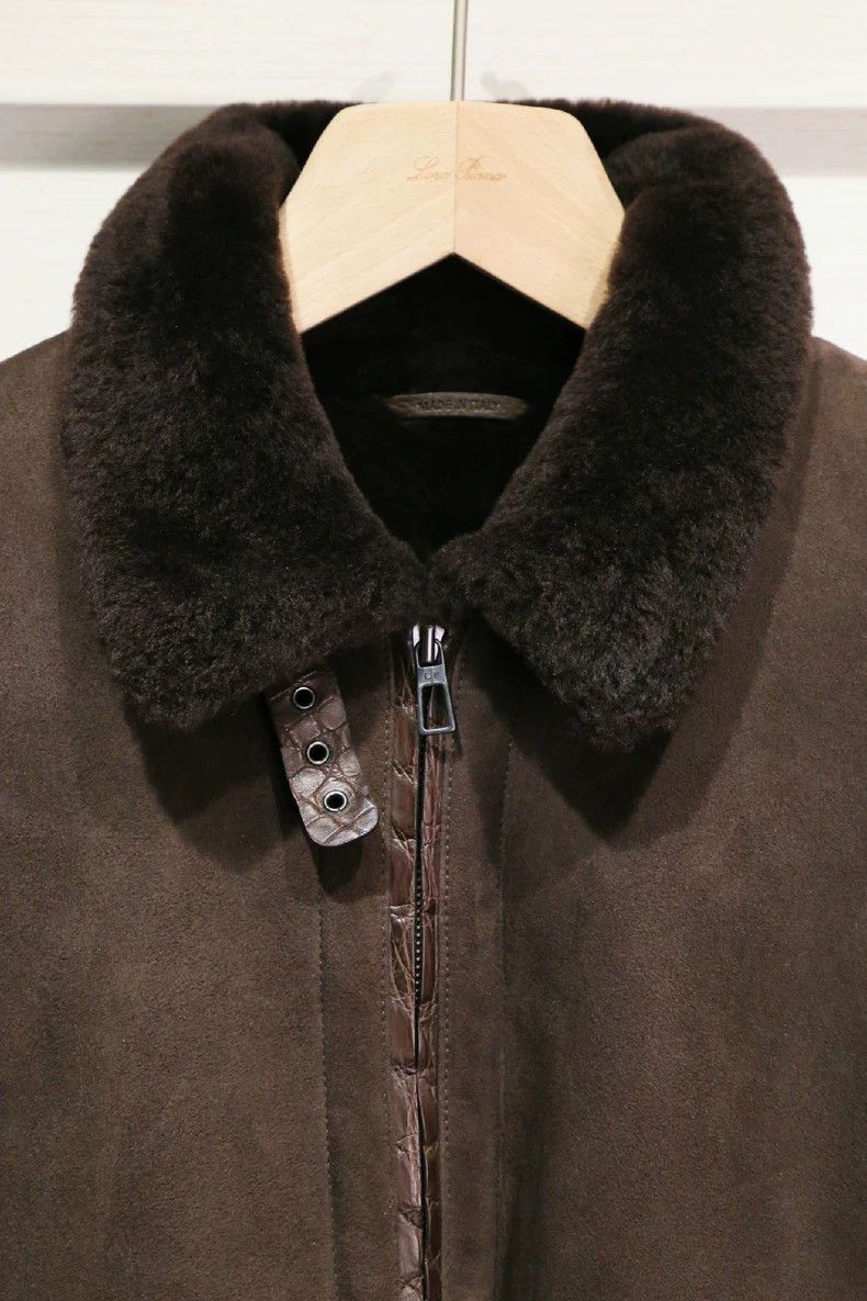 Loro Piana LORO PIANA Lamb fur and crocodile skin jacket Size US M / EU 48-50 / 2 - 3 Thumbnail