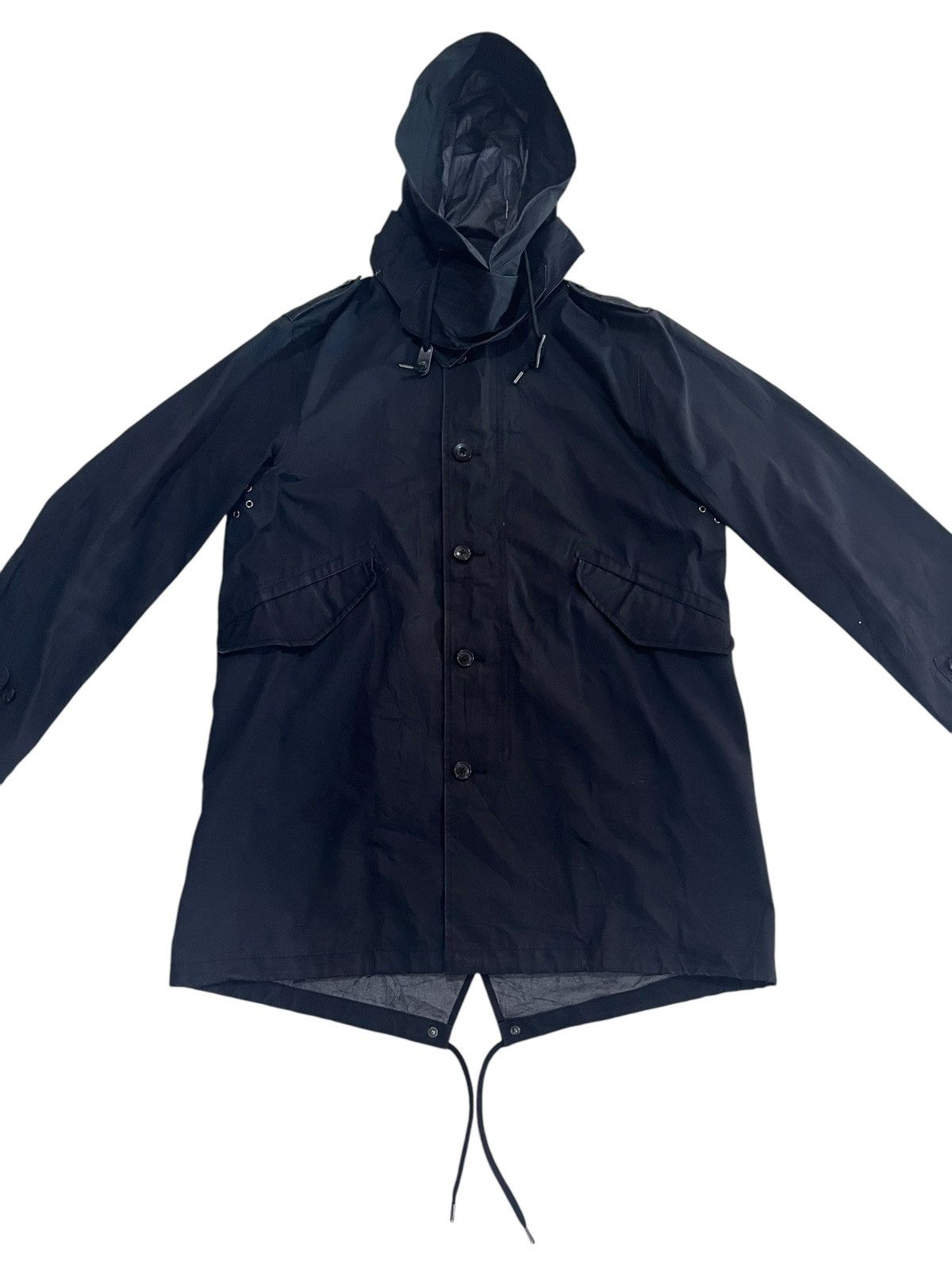 Jil Sander Vintage Uniqlo Jil Sander Blocktech Fishtail Parka Hoodie Size US XL / EU 56 / 4 - 1 Thumbnail