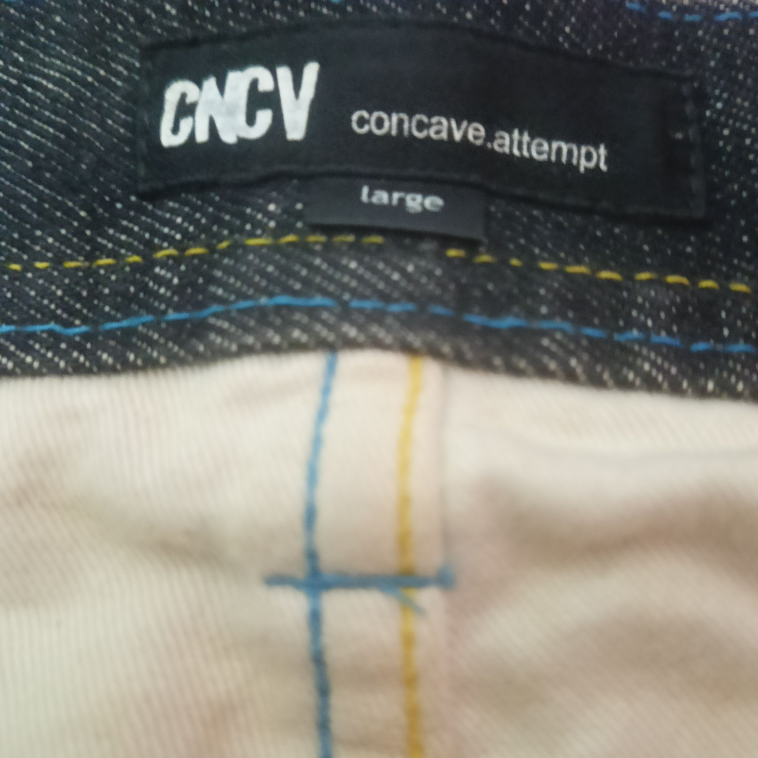 Japanese Brand Rare!!! Japanese Concave attempt jeans pocket navajo design Size US 35 - 7 Thumbnail