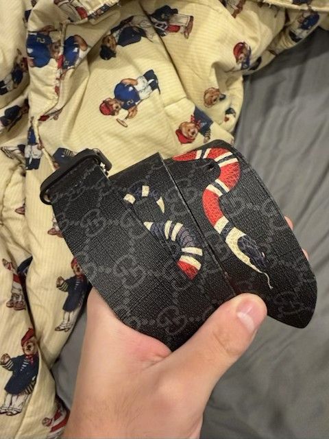 Gucci Gucci Kingsnake Belt Size 28 - 1 Thumbnail