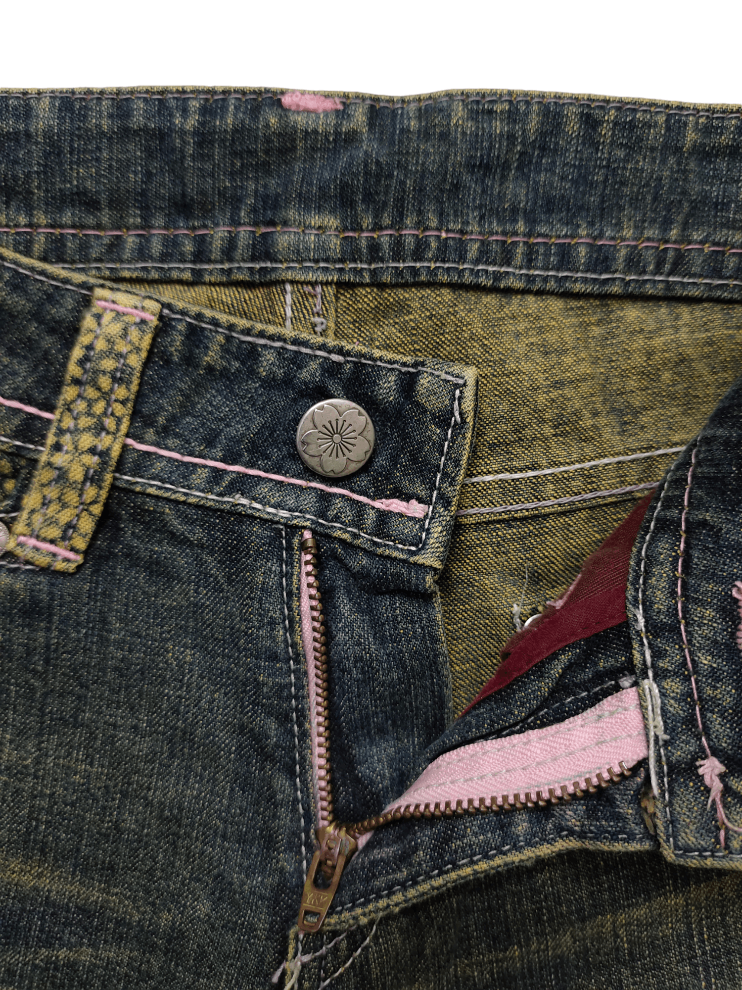 If Six Was Nine Flare Jeans Kyoto Homay Clawmark Faded Low Rise Bootcut Y2k Size US 28 / EU 44 - 21 Thumbnail
