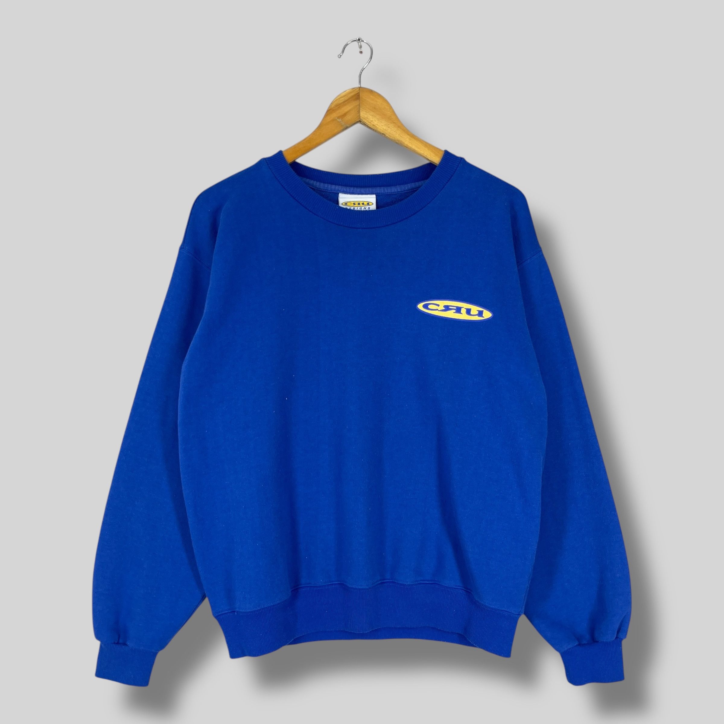 Vintage Vintage 90's CRU DESIGN Back Hit Printed Sweatshirt Size US M / EU 48-50 / 2 - 4 Thumbnail