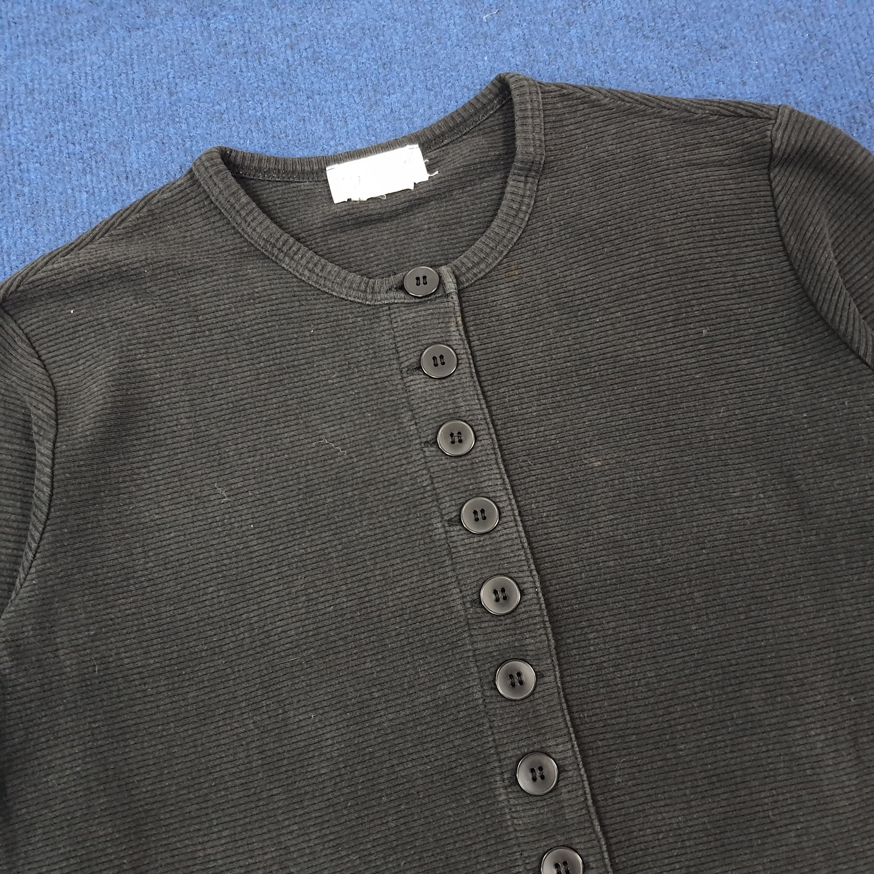 agnes b. Vintage Agnes b. Paris Button Up Crop Top Shirt C239N16 Size S / US 4 / IT 40 - 2 Thumbnail