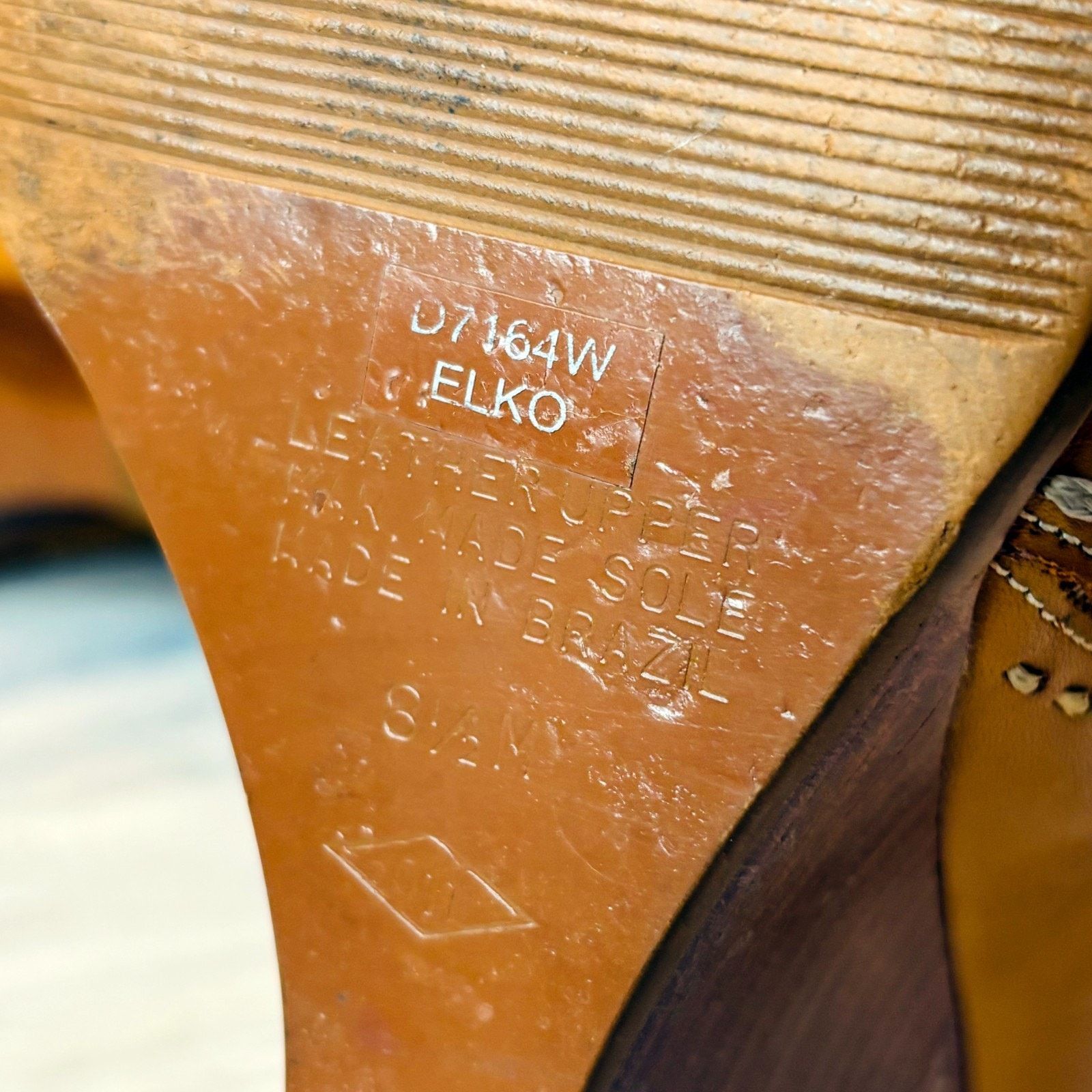 Diba True Diba Elko Tan Leather Wedge Boots 8.5 Made in Brazil Size US 8.5 / IT 38.5 - 8 Thumbnail