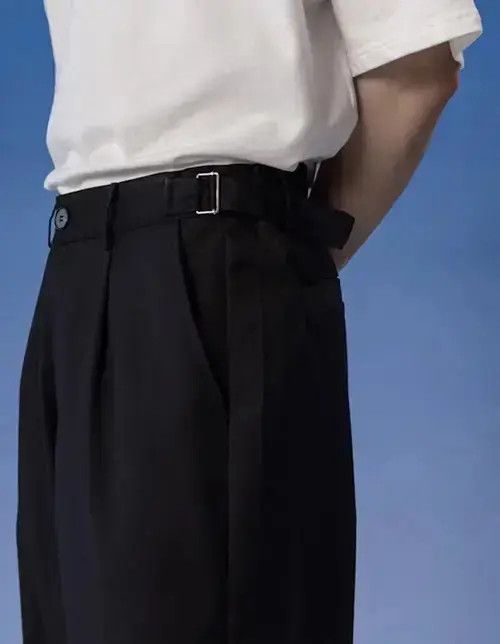 Japanese Brand 20SS Indigo Union Japan Black Relaxed Fit Minimal Pants Size US 31 - 4 Thumbnail