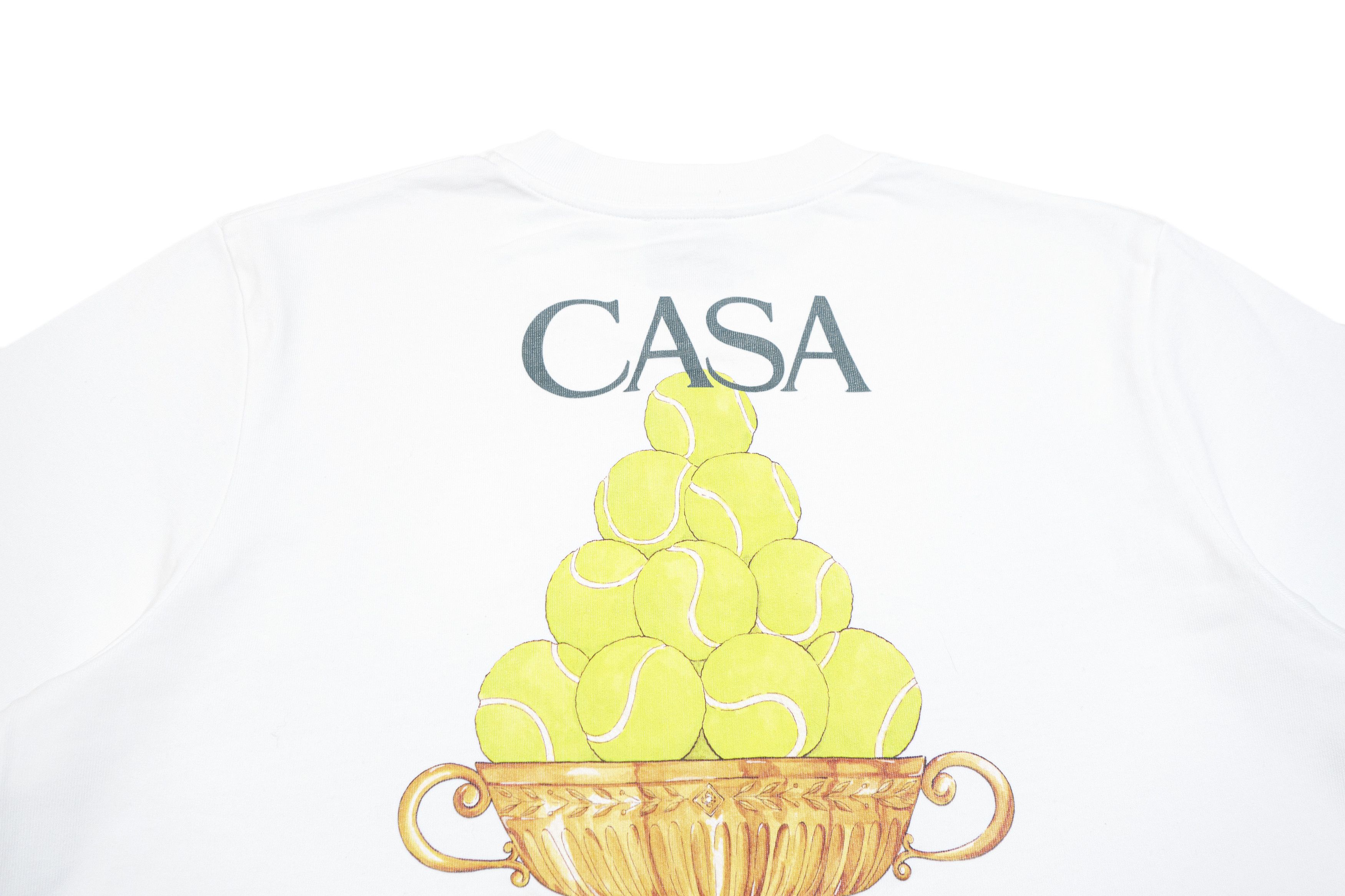 Casablanca Le Triomphe De Tennis Logo T-Shirt Size US M / EU 48-50 / 2 - 4 Thumbnail