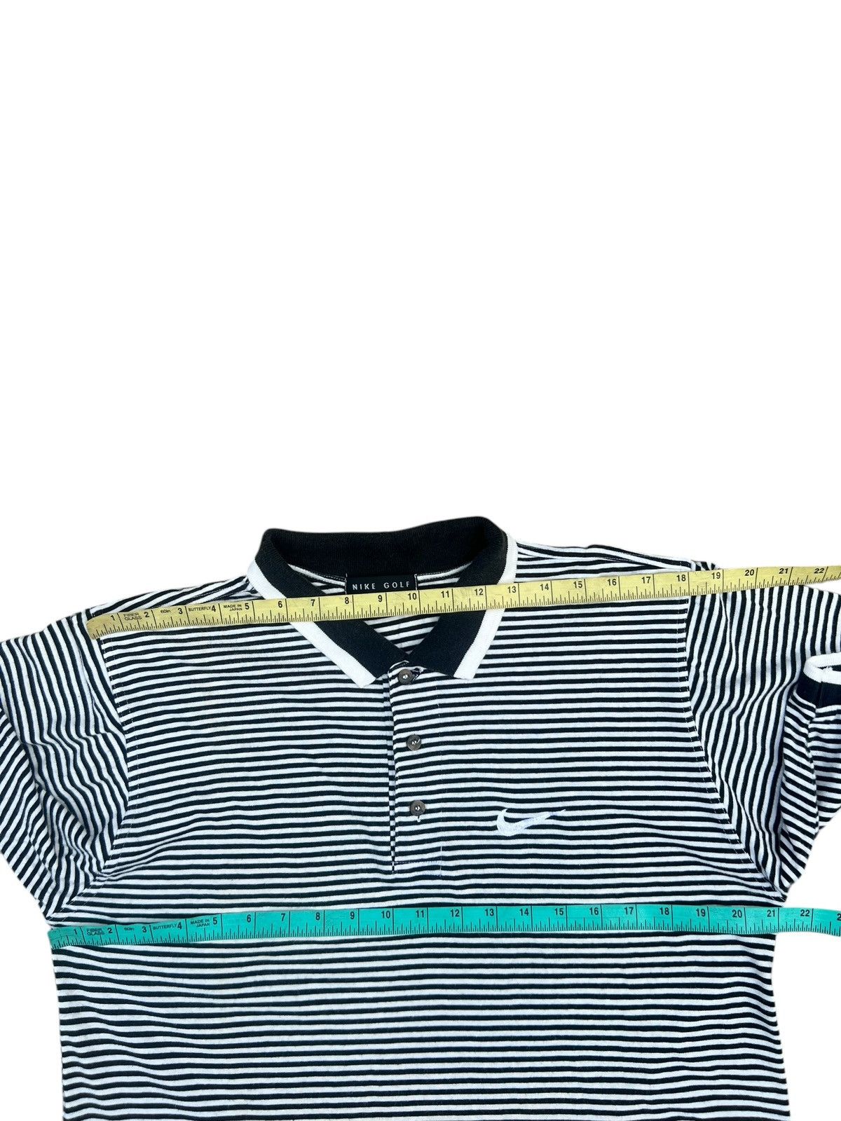 Nike × Vintage Vintage Nike Golf Striped Polo Shirt Faded Size US M / EU 48-50 / 2 - 2 Thumbnail