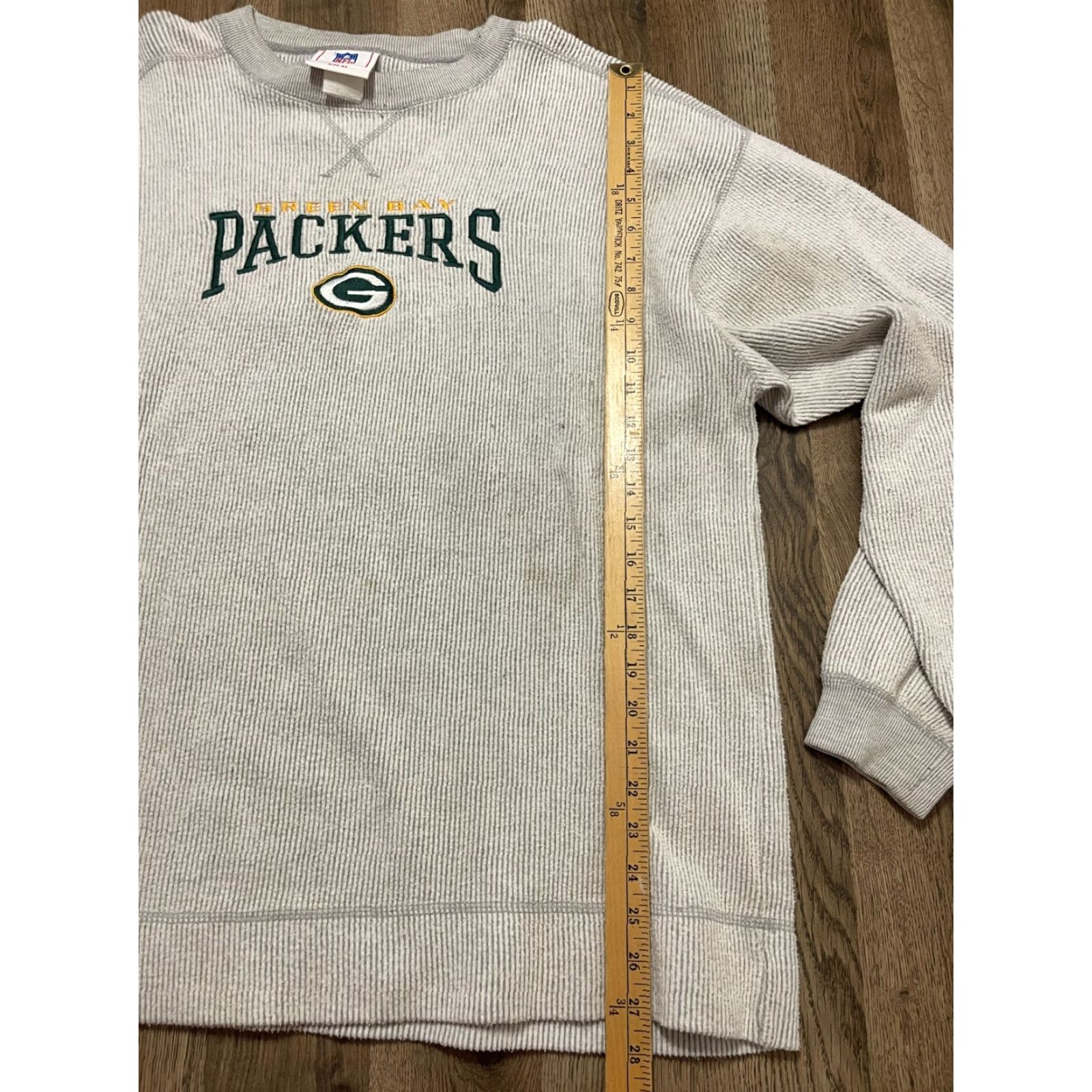 NFL NFL Sweater Men's XL Gray Long Sleeve Wisconsin Green Bay Packers Shirt Pullover Crew Neck Regular NFL Size US XL / EU 56 / 4 - 7 Thumbnail