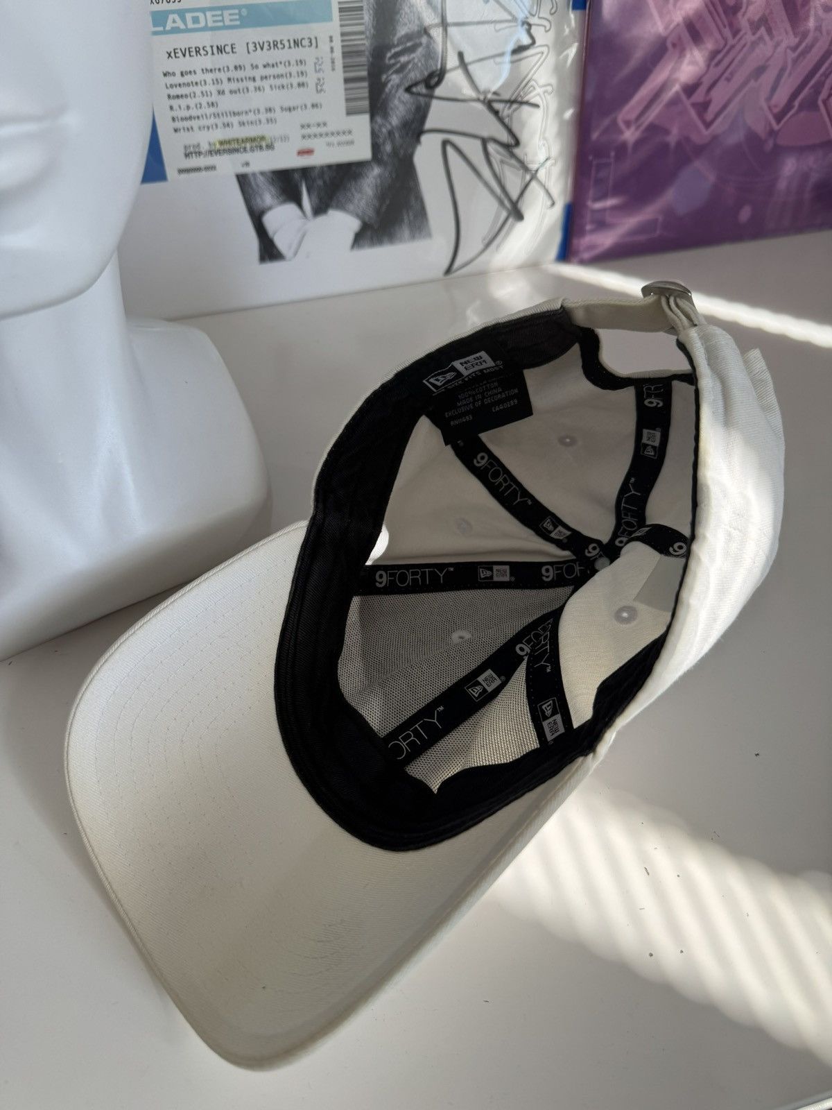 New Era New Era NY Yankees All White Strapback Cap Size ONE SIZE - 7 Thumbnail