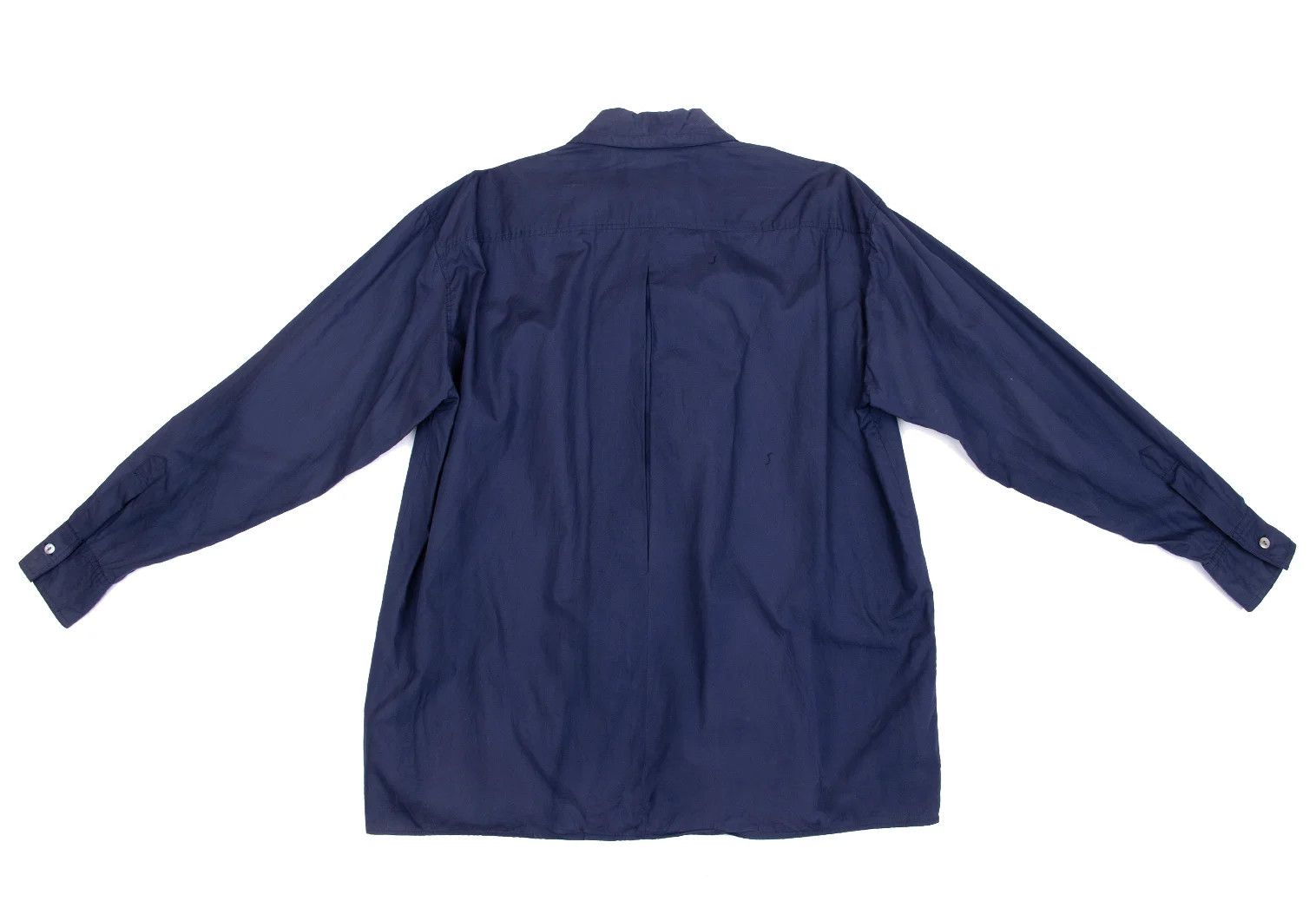 Jean Paul Gaultier Cotton Drawstring Collar Shirt in Navy, Size 46 Size US S / EU 44-46 / 1 - 15 Thumbnail