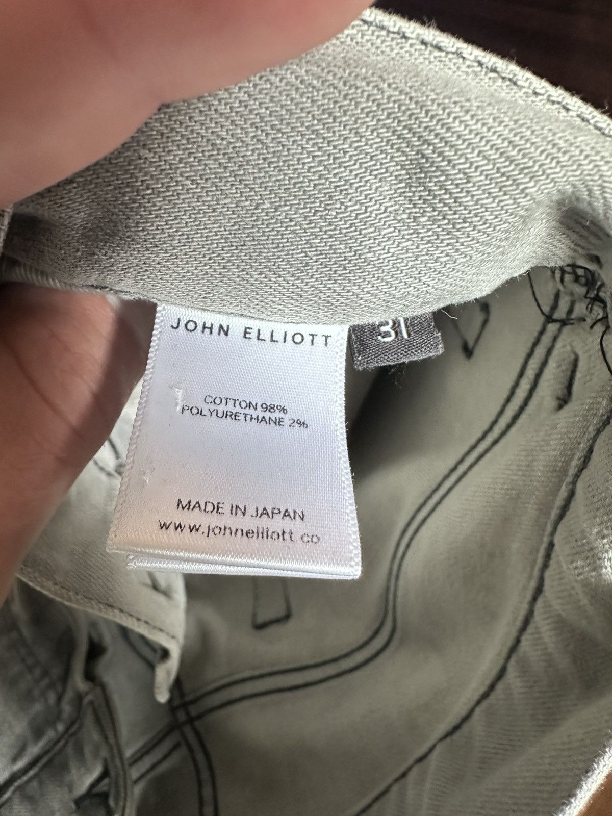 John Elliott Cast 2 Scarab Washed Gray Size US 31 - 8 Thumbnail