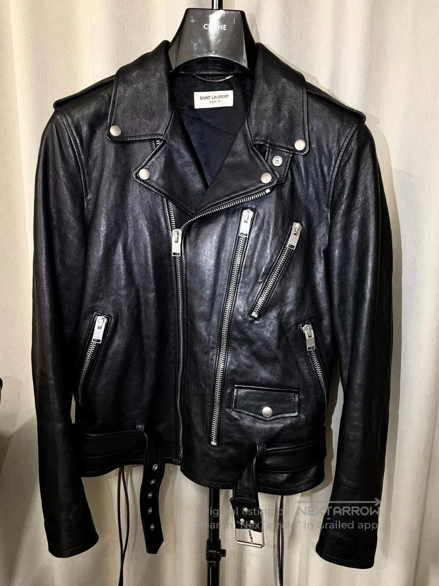 Saint Laurent Paris Saint Laurent Leather Biker Jacket. Size US M / EU 48-50 / 2 - 1 Thumbnail