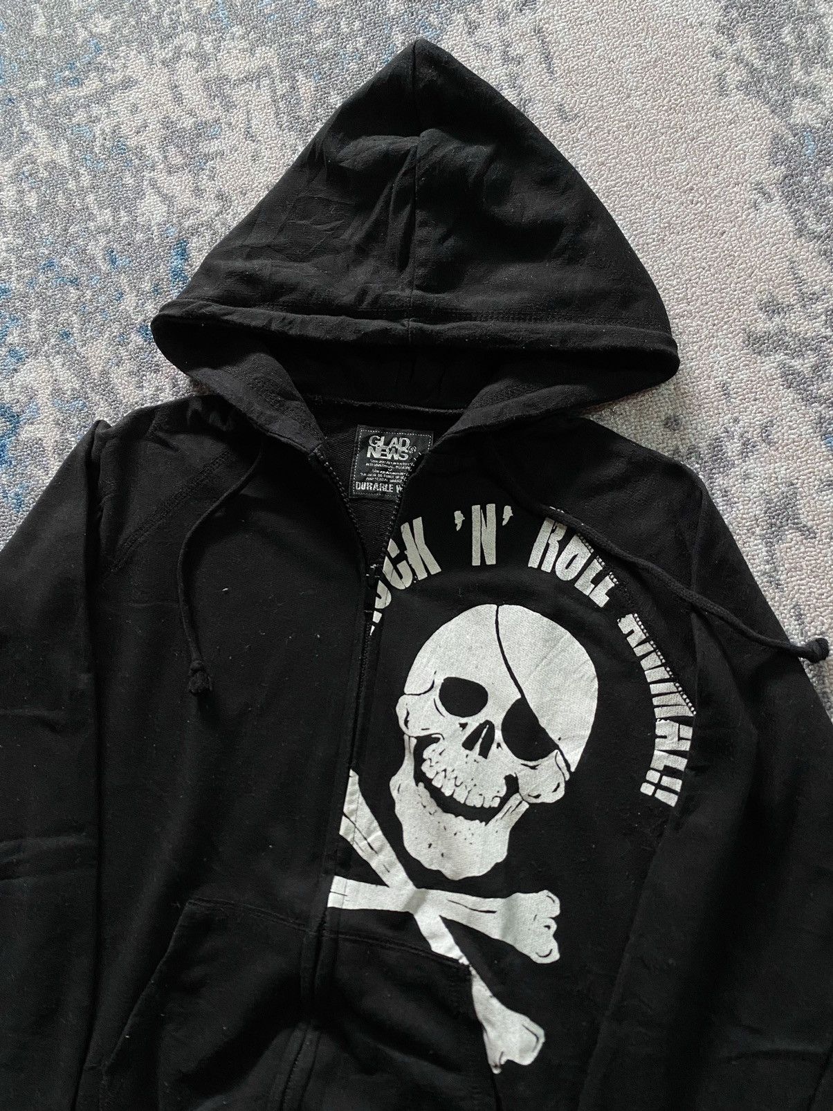 Japanese Brand Japanes glad news Skull Gothic Punk Style Size US S / EU 44-46 / 1 - 3 Thumbnail