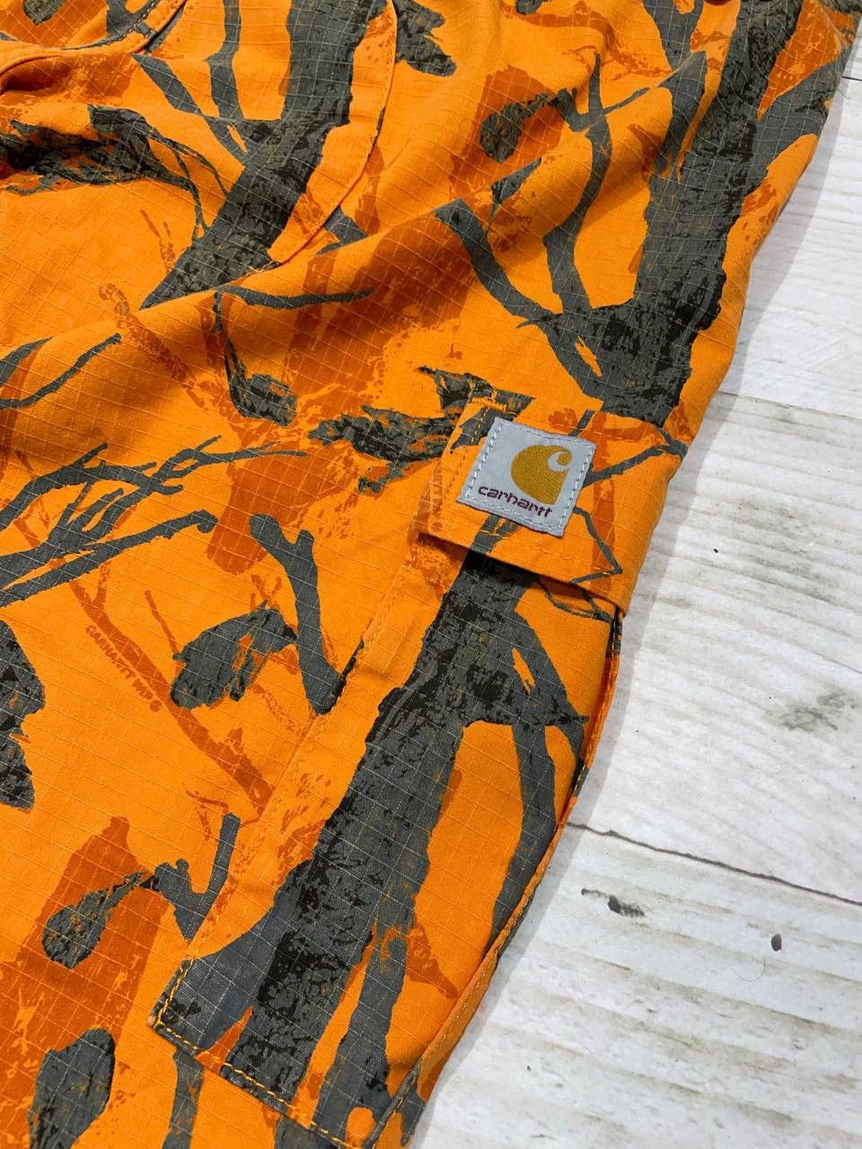 Carhartt Wip Vintage Carhartt WIP Aviation Pants Camo Tree Orange Cargo Size US 31 - 3 Thumbnail