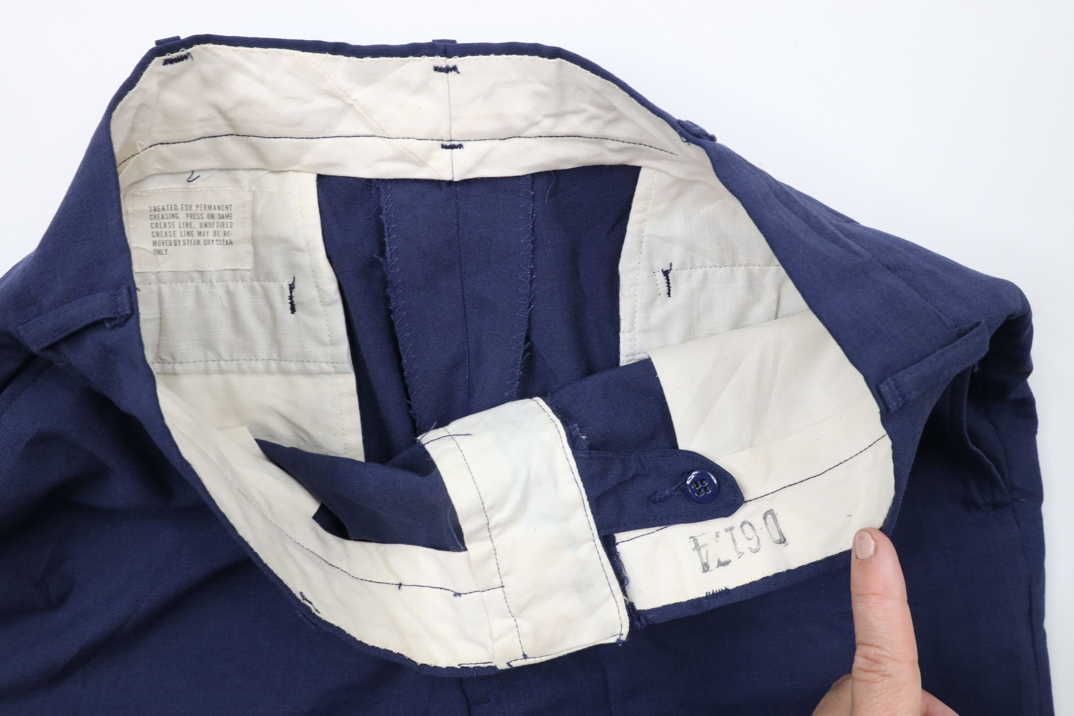Vintage Vintage 70s Vietnam War Wool Blend Military Trousers Pants Size US 32 / EU 48 - 8 Thumbnail