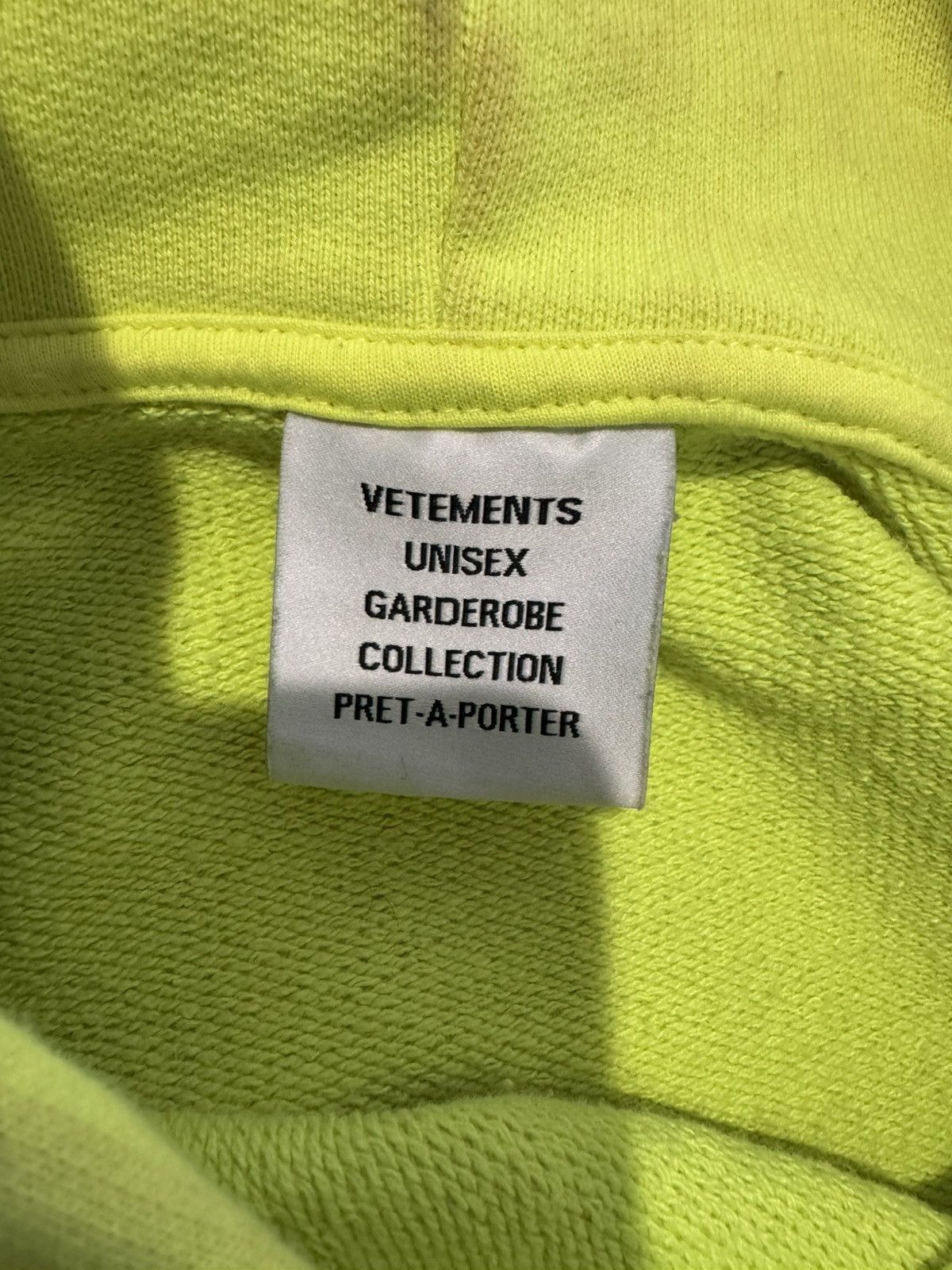 Vetements Vetements Limited Edition Hoodie Neon Size US L / EU 52-54 / 3 - 3 Thumbnail
