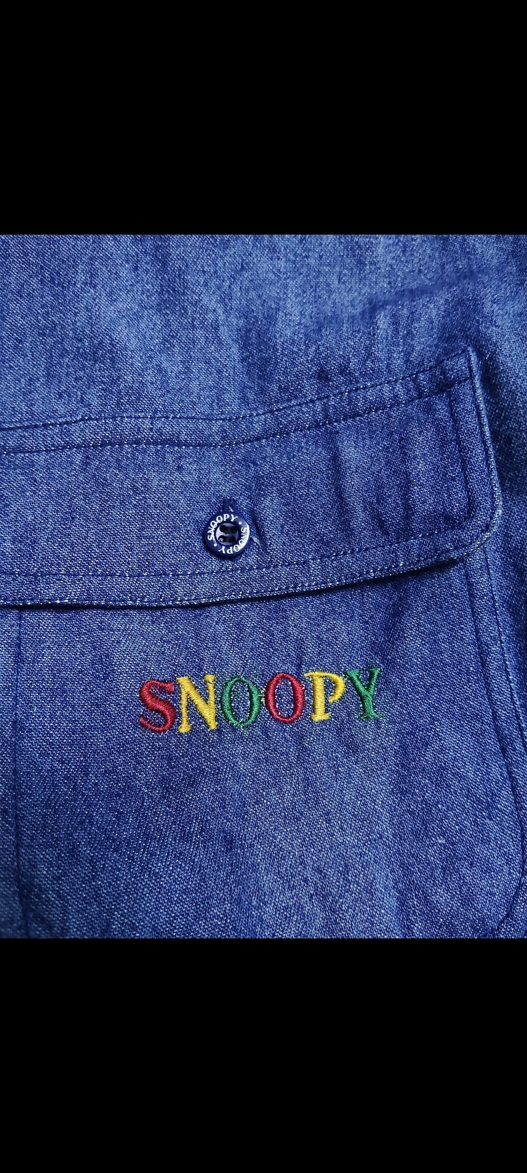Cartoon Network × Vintage vintage SNOOPY denim buttton ups shirt Size US M / EU 48-50 / 2 - 4 Thumbnail