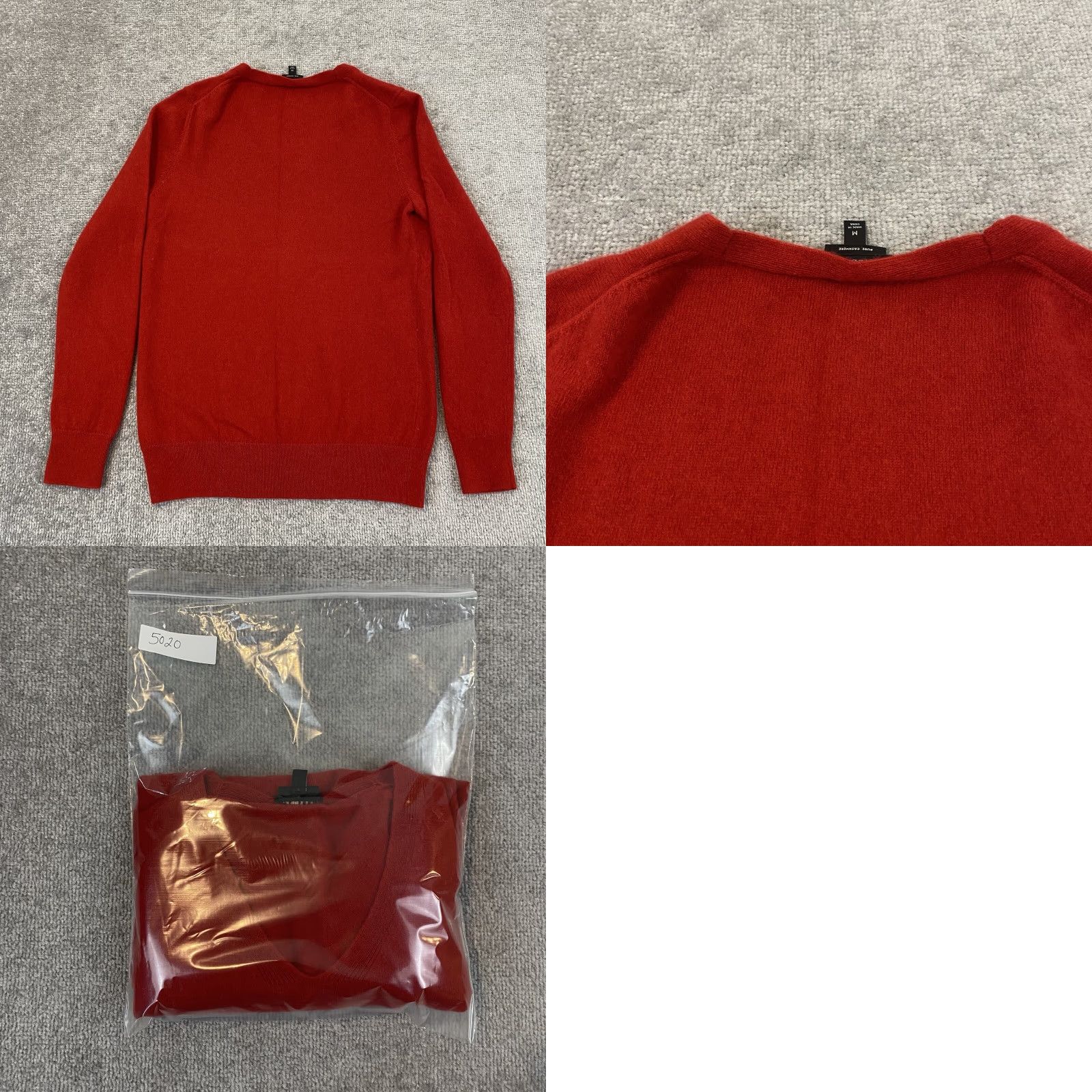 Talbots TALBOTS Cashmere Sweater Women Medium Red Deep V-Neck Long Sleeve Knit Pullover Regular Size M Vintage No Size M / US 6-8 / IT 42-44 - 8 Thumbnail