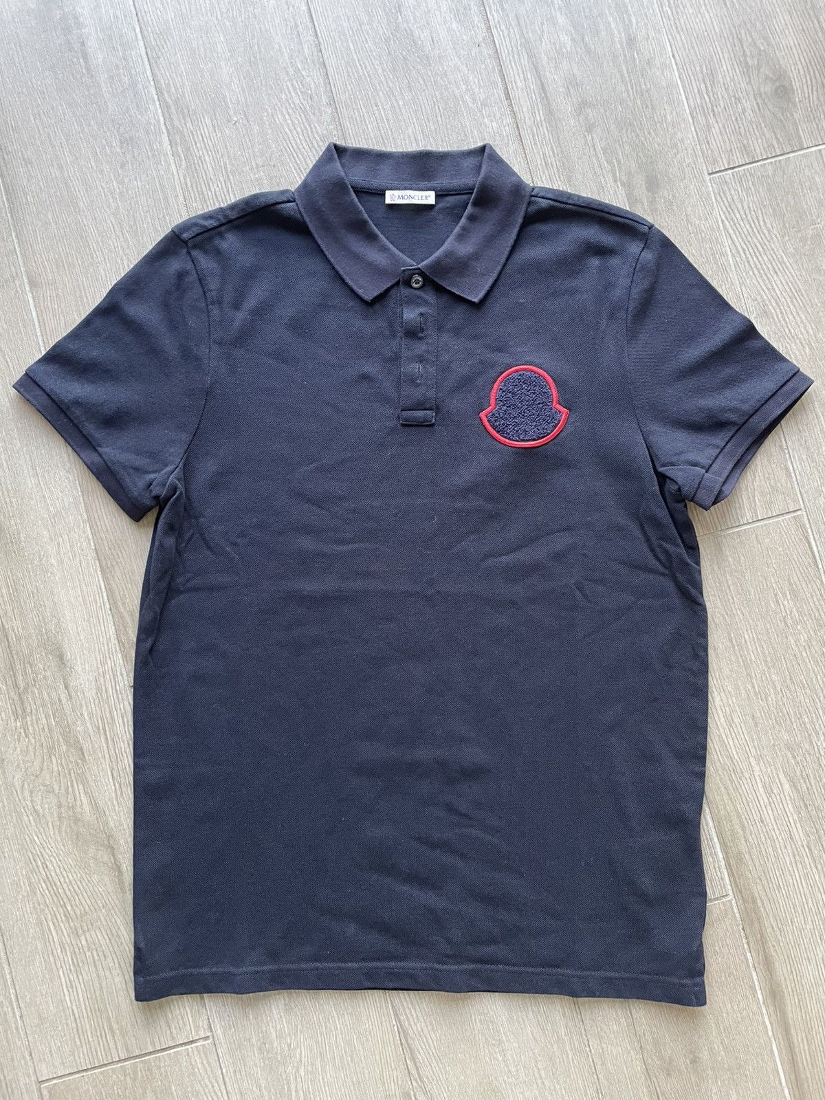 Moncler Moncler Logo Patch Cotton Piquet Polo Shirt Size US M / EU 48-50 / 2 - 1 Thumbnail