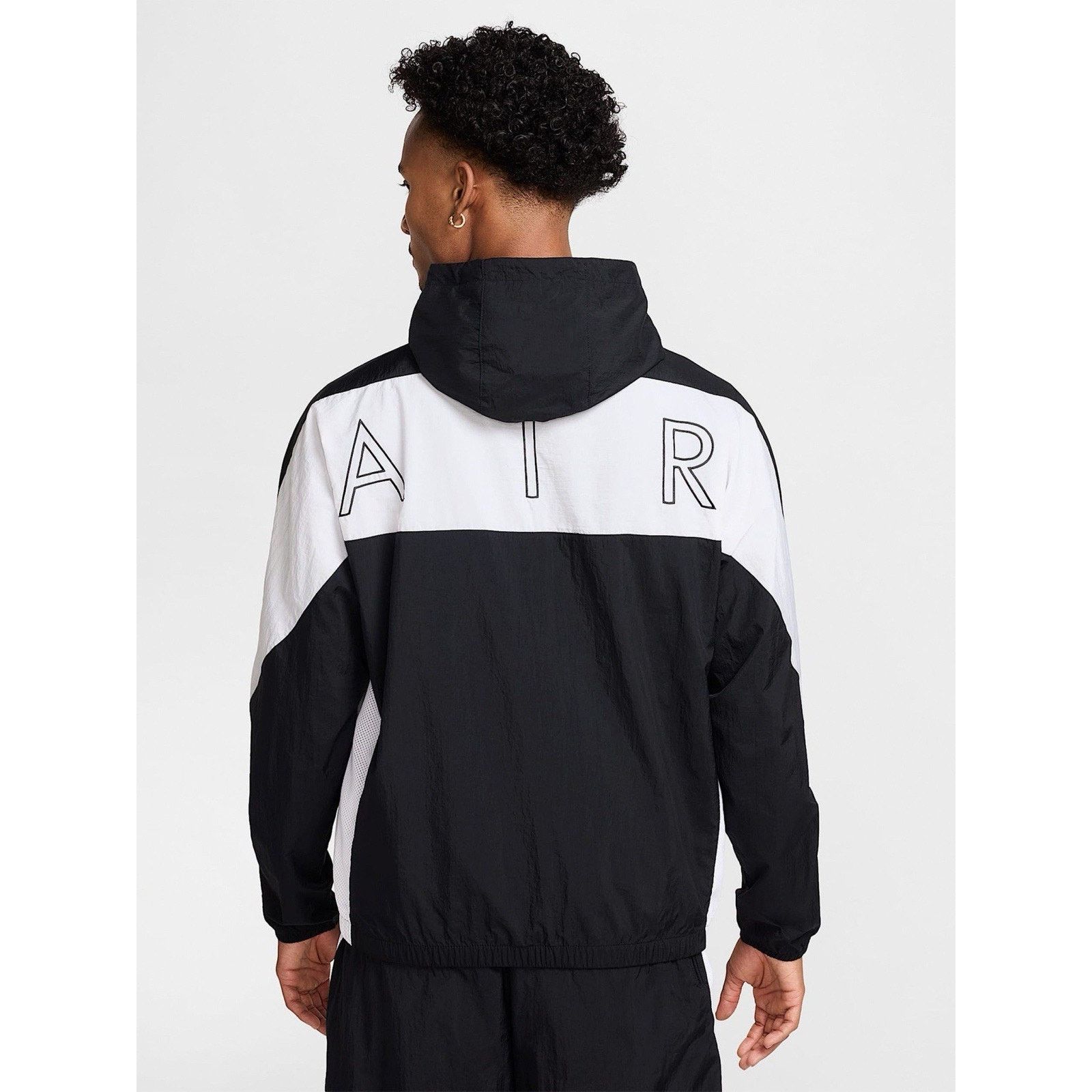Nike Nike Woven Full Zip Men’s Large Jacket Hoodie Black/White Size US L / EU 52-54 / 3 - 2 Thumbnail